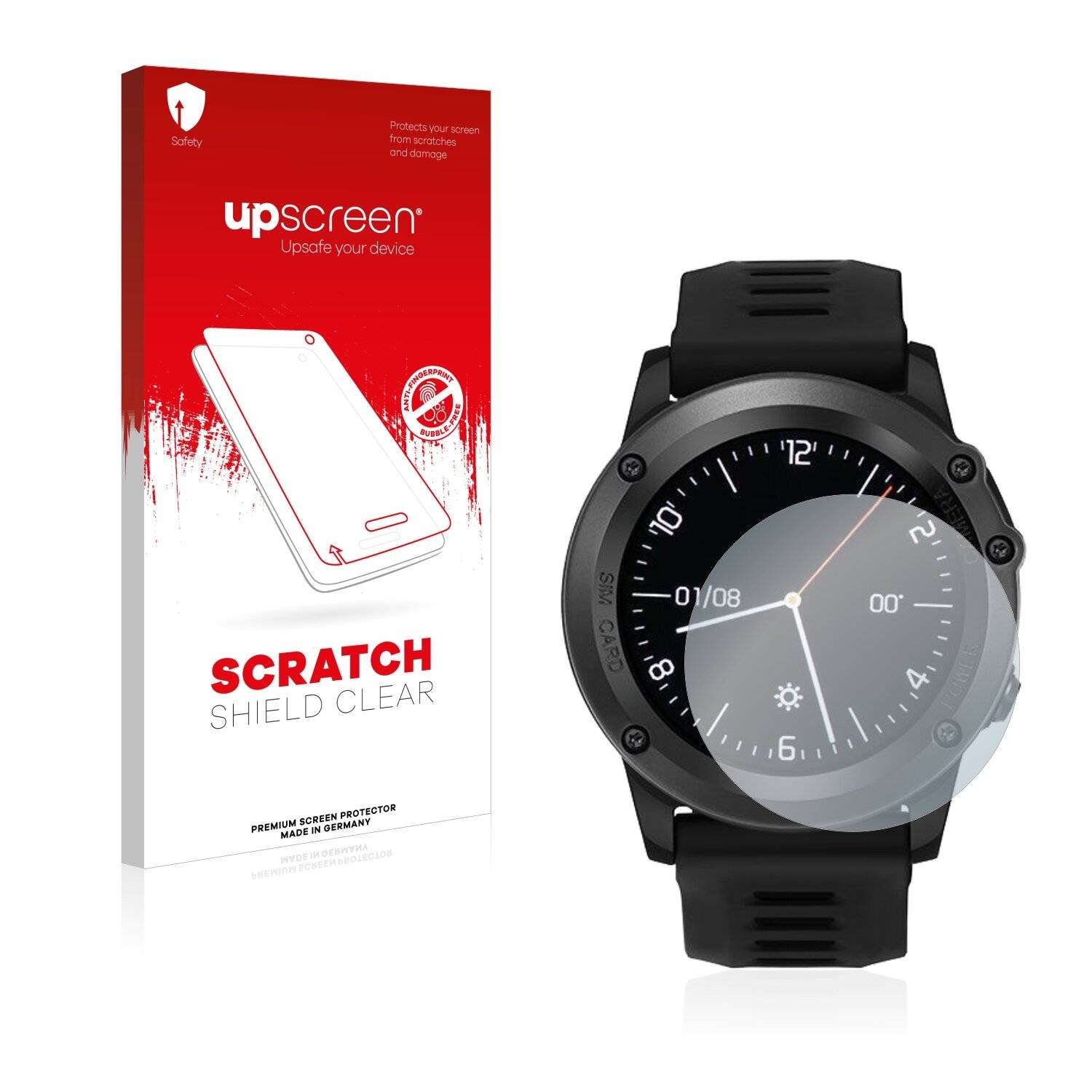 upscreen Scratch Shield Clear Premium Displayschutzfolie für Leotec Swim