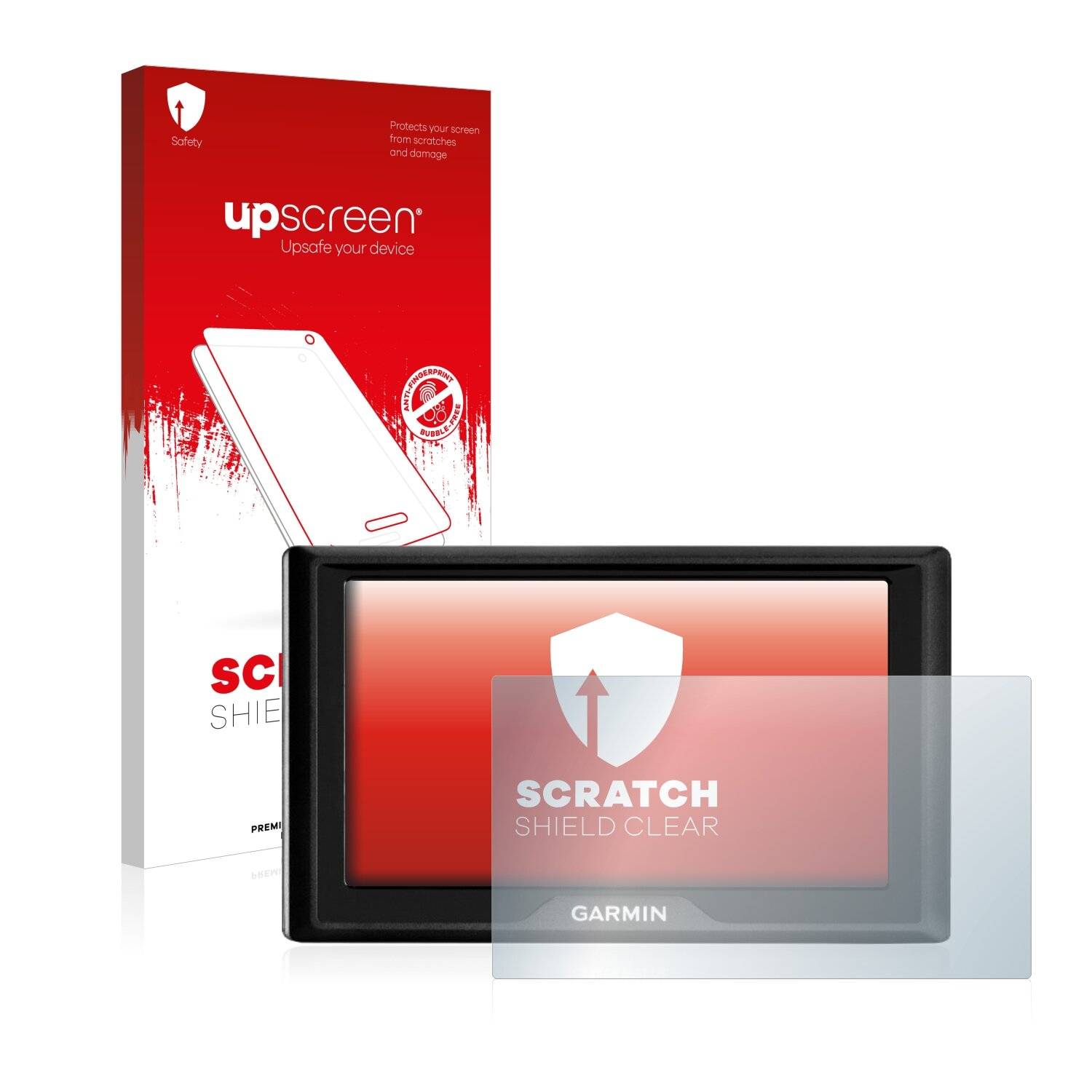upscreen Scratch Shield Clear Premium Displayschutzfolie für Garmin Drive 52 MT-S