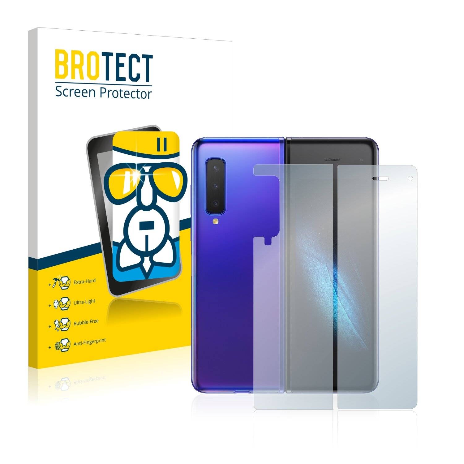 BROTECT AirGlass Schutzglas Folie für Samsung Galaxy Fold (Vorder +