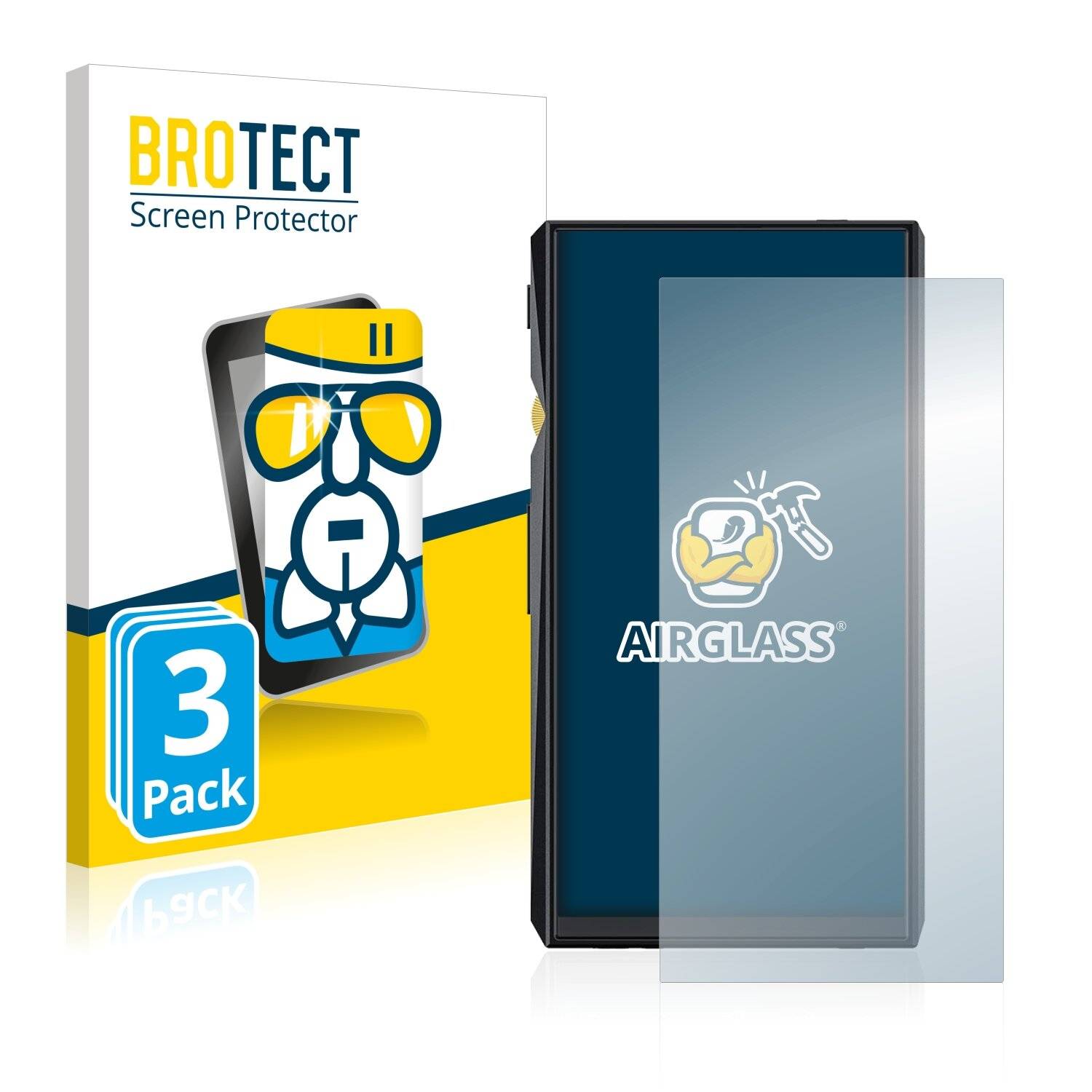 3x BROTECT AirGlass Schutzglas Folie für FiiO M11