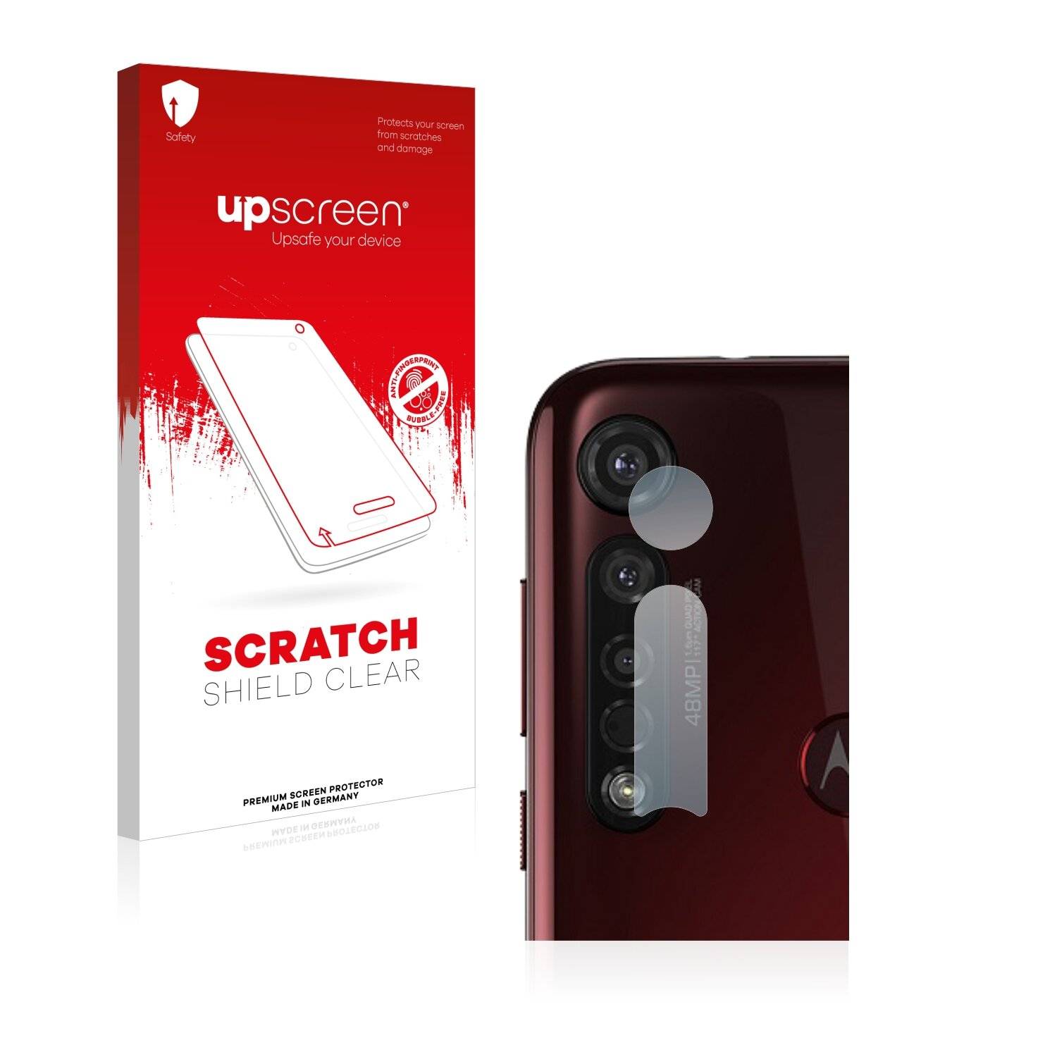upscreen Scratch Shield Clear Premium Displayschutzfolie für Motorola Moto G8 Play (NUR