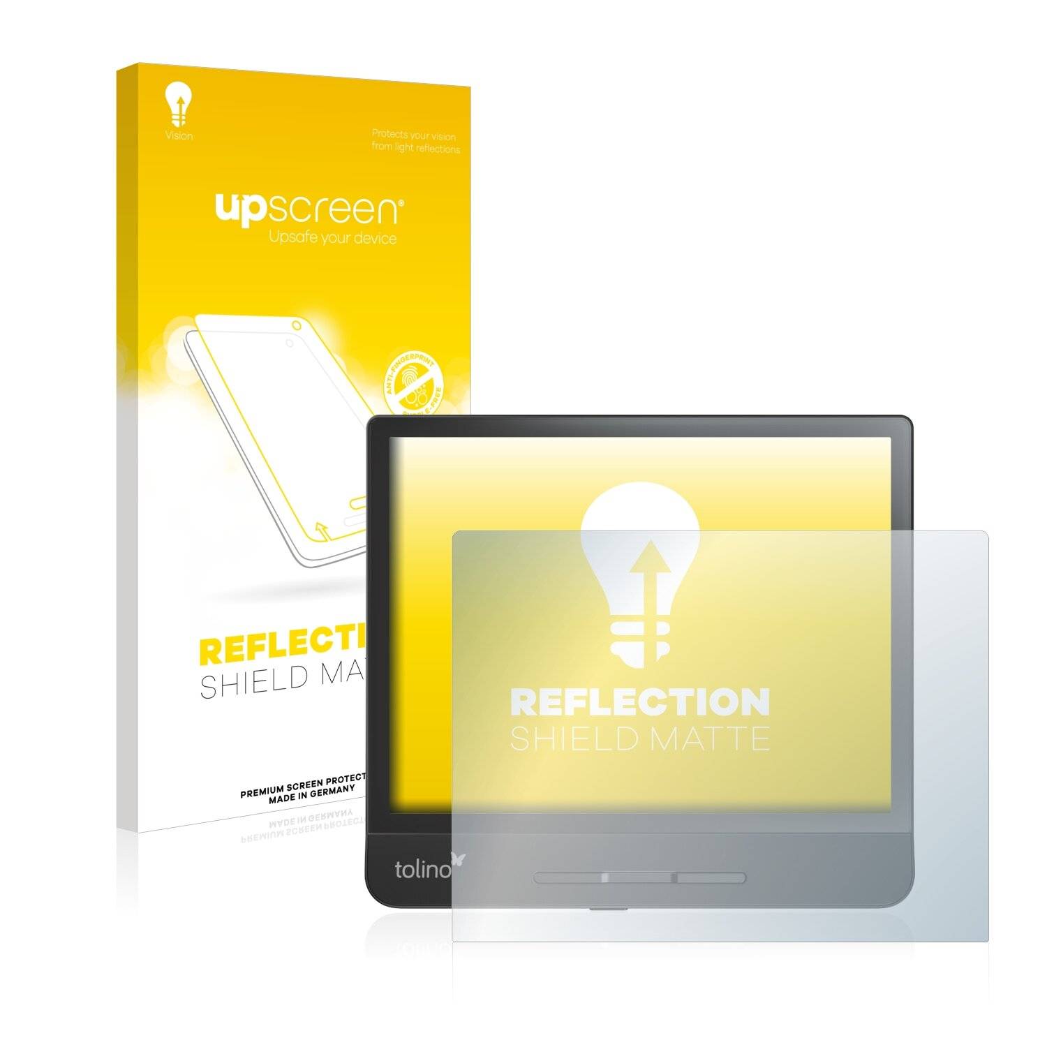 upscreen Reflection Shield Matte Premium Displayschutzfolie für Tolino Epos 2 (im