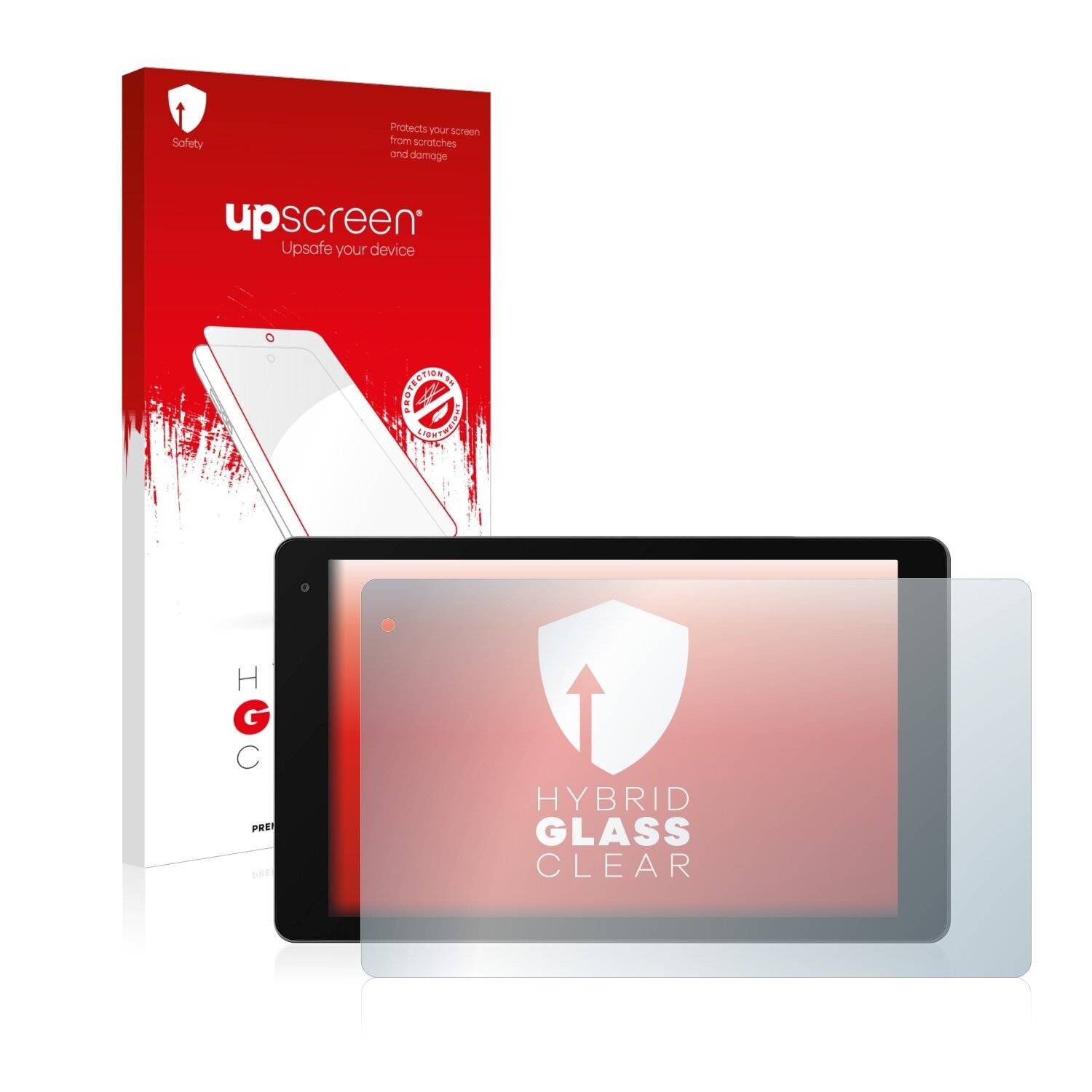 upscreen Hybrid Glass Clear Premium Schutzglas Folie für Medion Lifetab