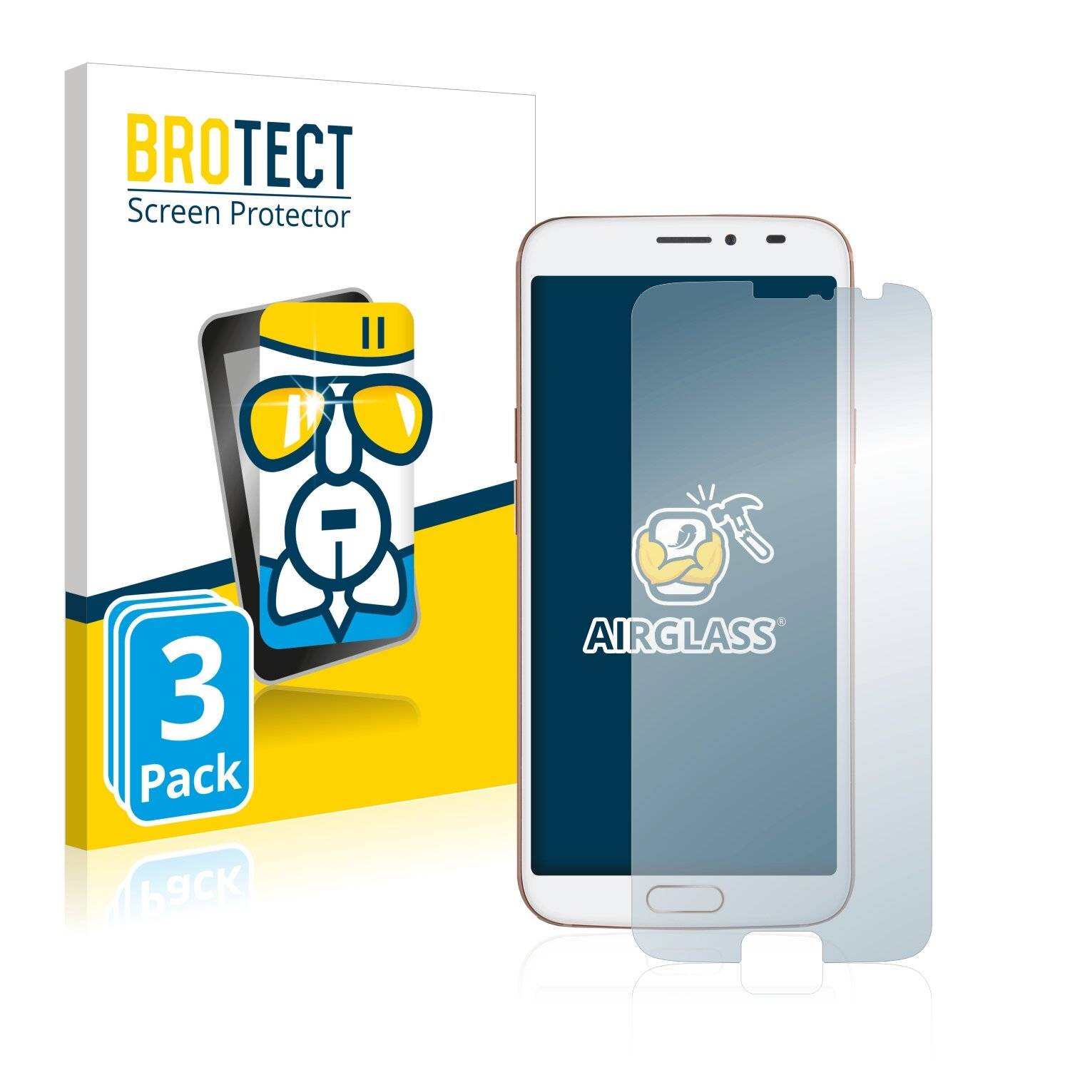 3x BROTECT AirGlass Schutzglas Folie für Doro