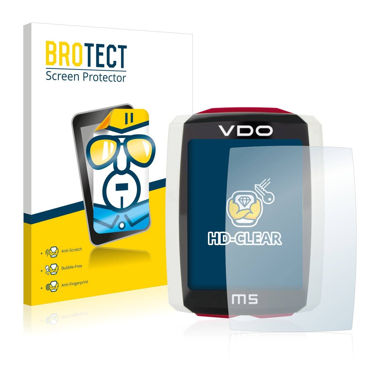 2x BROTECT HD-Clear Displayschutzfolie für VDO M5