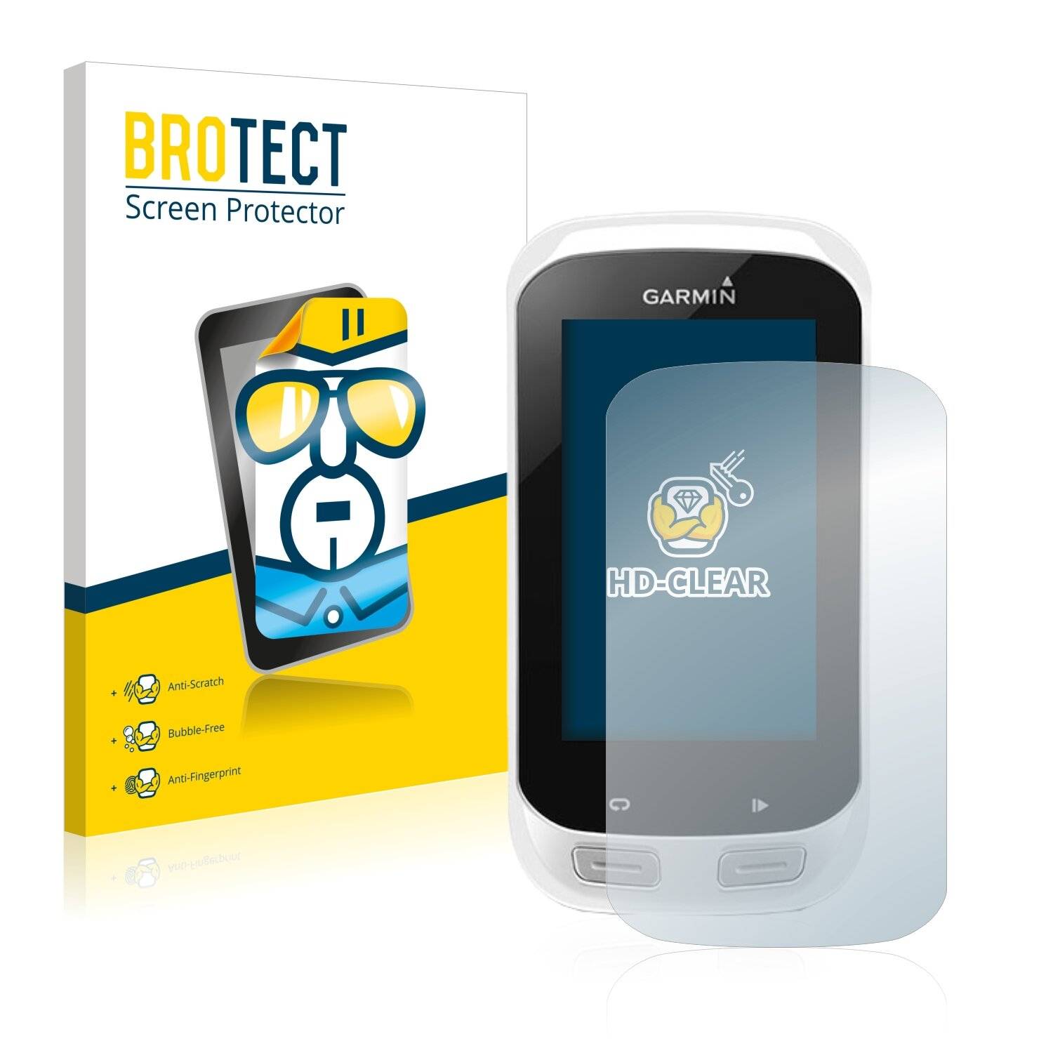 2x BROTECT HD-Clear Displayschutzfolie für Garmin Edge Explore