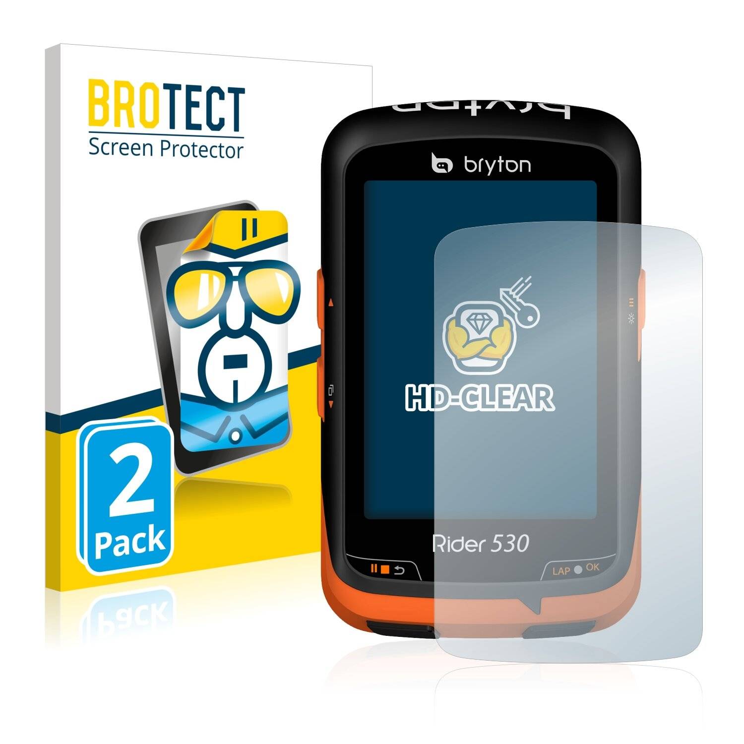 2x BROTECT HD-Clear Displayschutzfolie für Bryton Rider