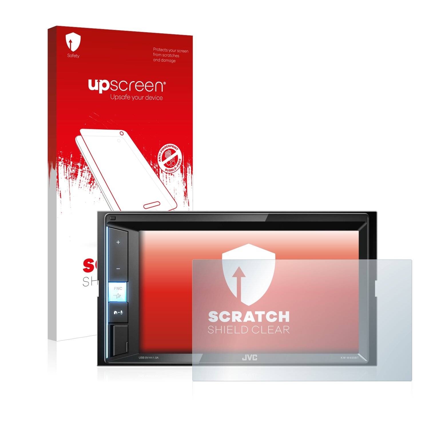 upscreen Scratch Shield Clear Premium Displayschutzfolie für JVC