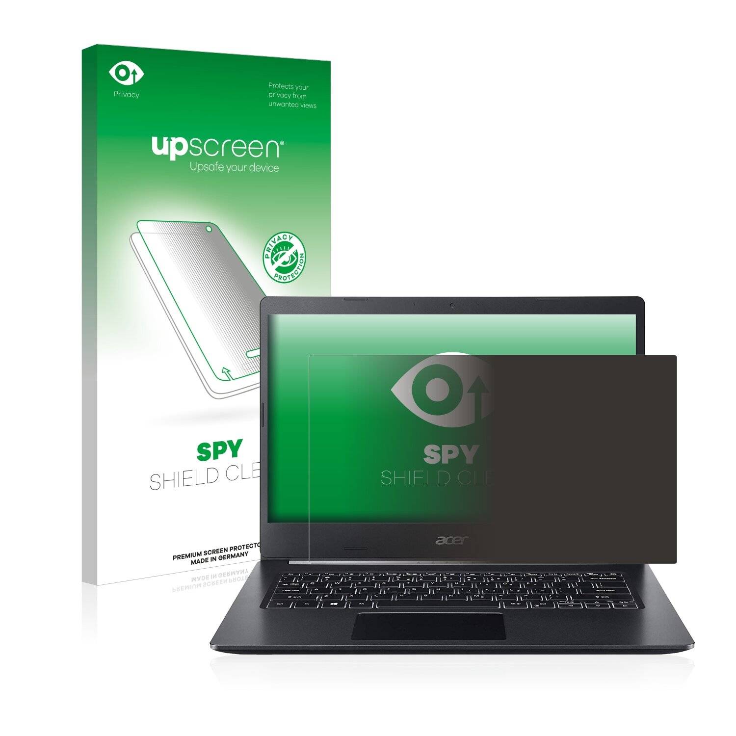 upscreen Spy Shield Clear Premium Blickschutzfolie für Acer Aspire 5