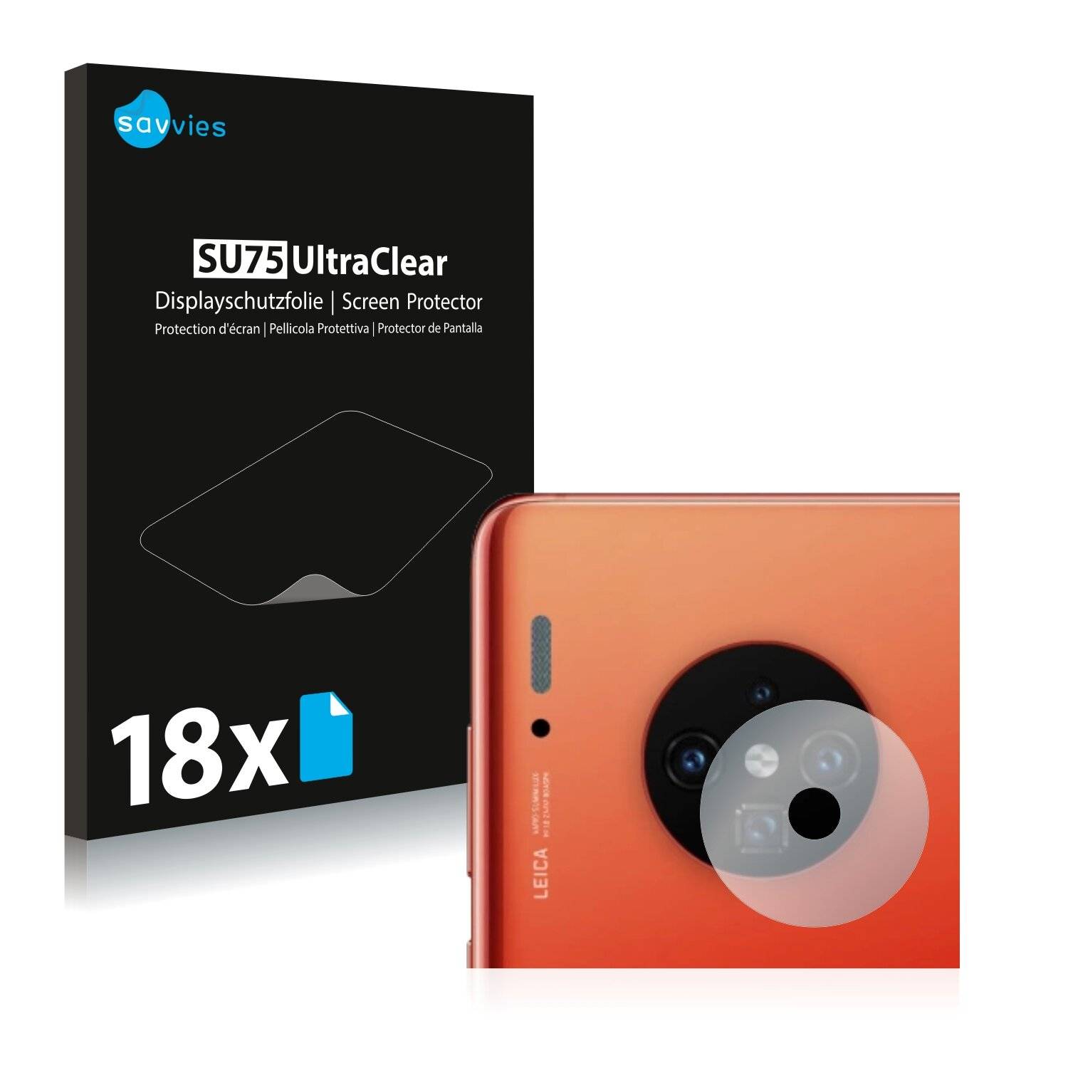 18x Savvies SU75 Displayschutzfolie für Huawei Mate 30 Pro (NUR
