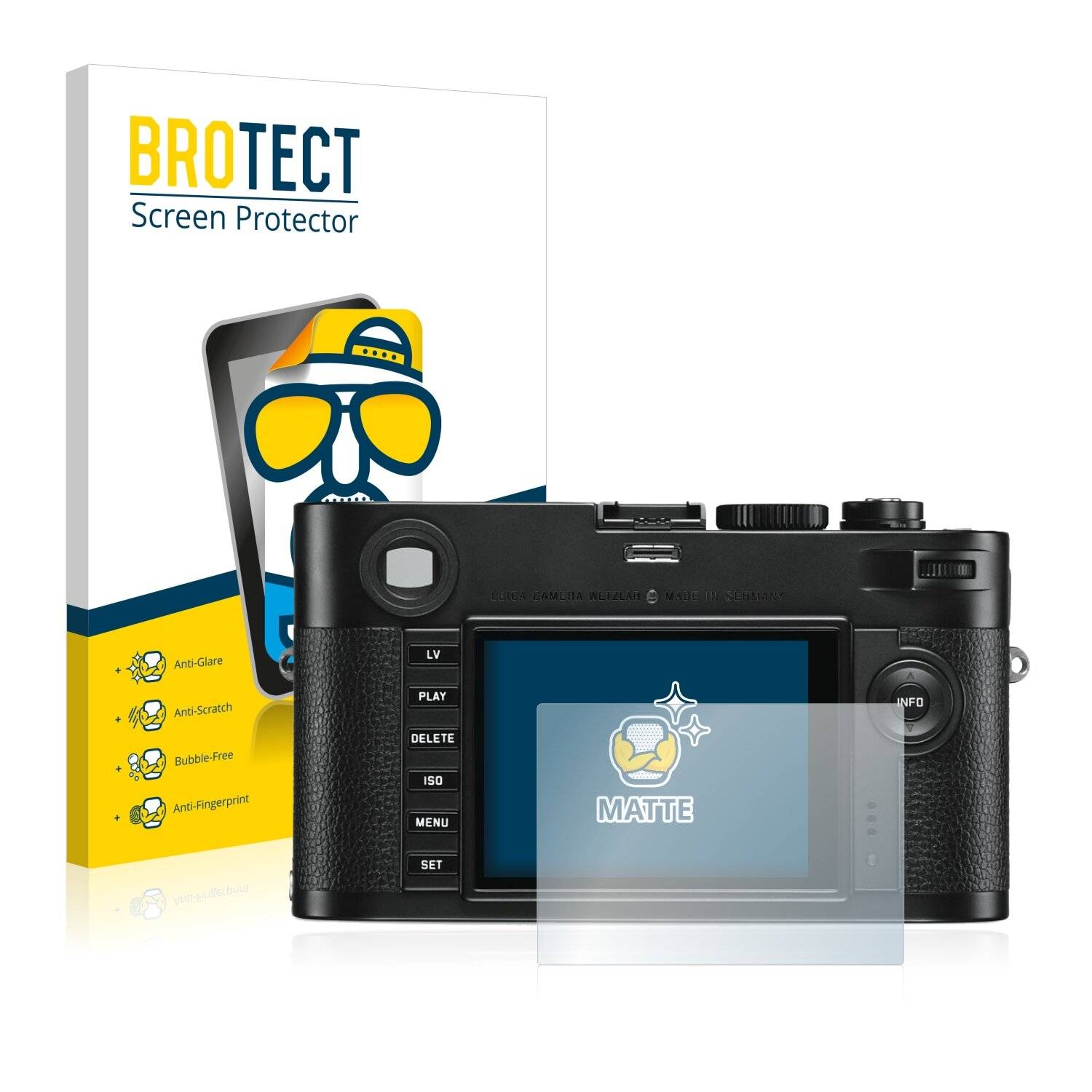 2x BROTECT Matte Displayschutzfolie für Leica M Monochrom (Typ 246) - Entspiegelt,