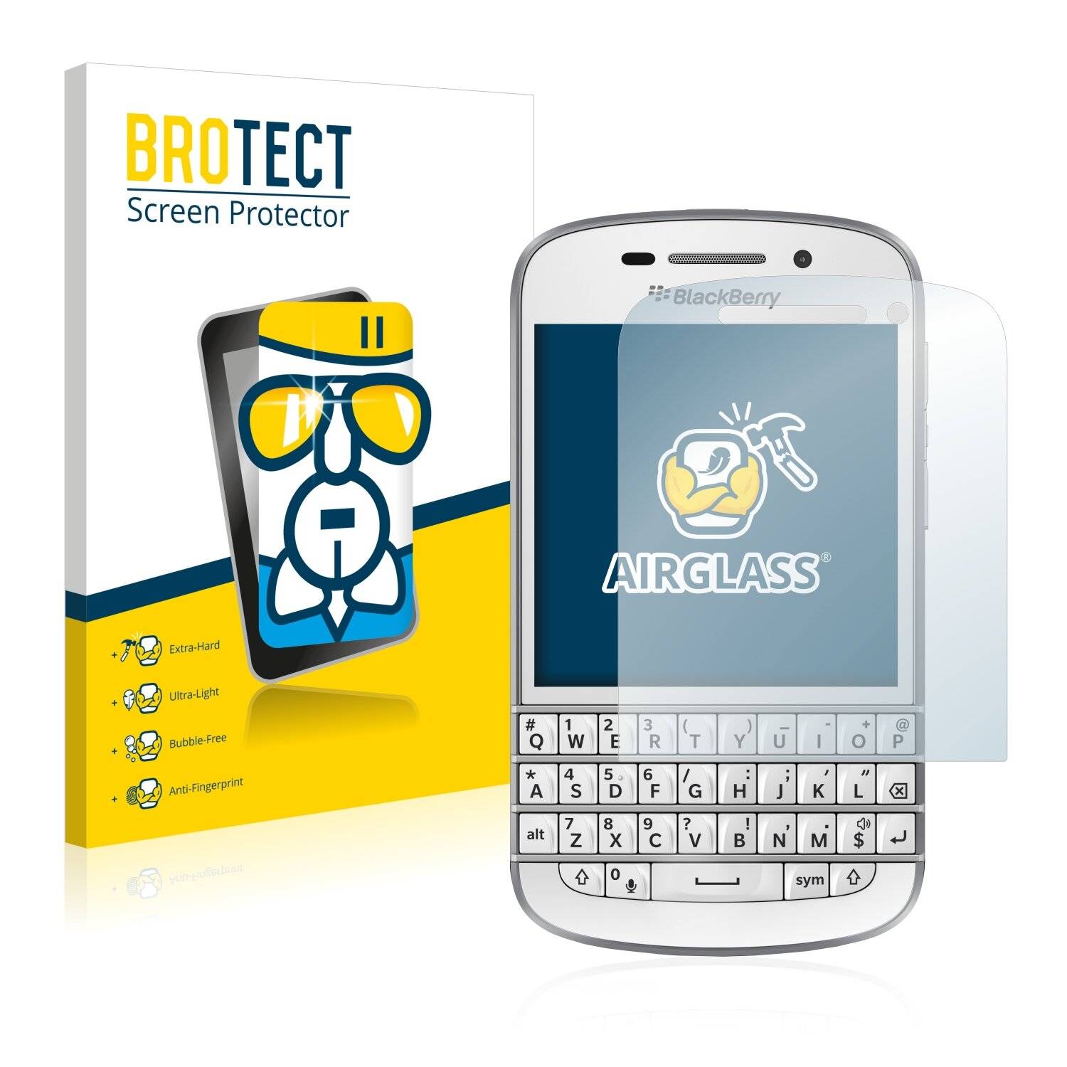 BROTECT AirGlass Schutzglas Folie für BlackBerry