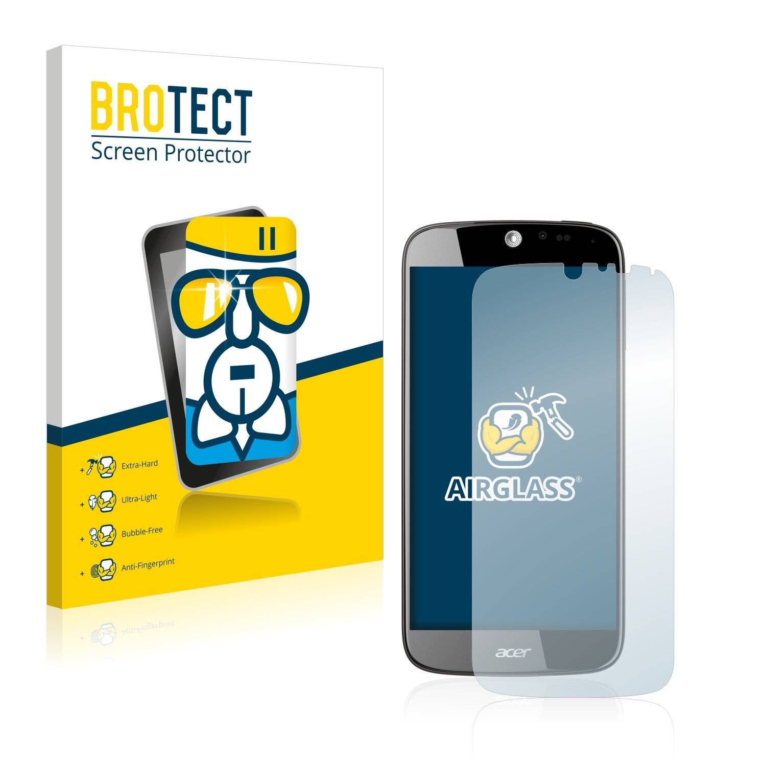 BROTECT AirGlass Schutzglas Folie für Acer Liquid Jade