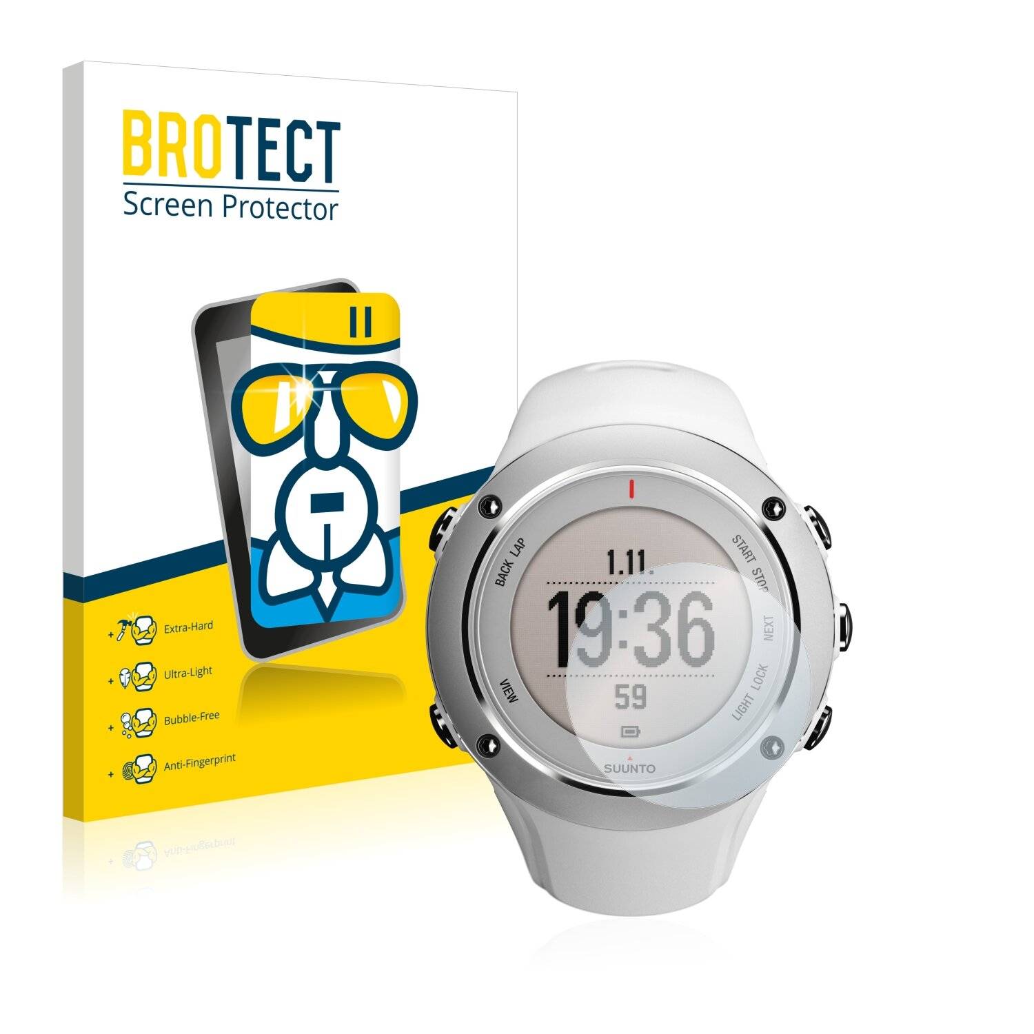 BROTECT AirGlass Schutzglas Folie für Suunto Ambit2 S