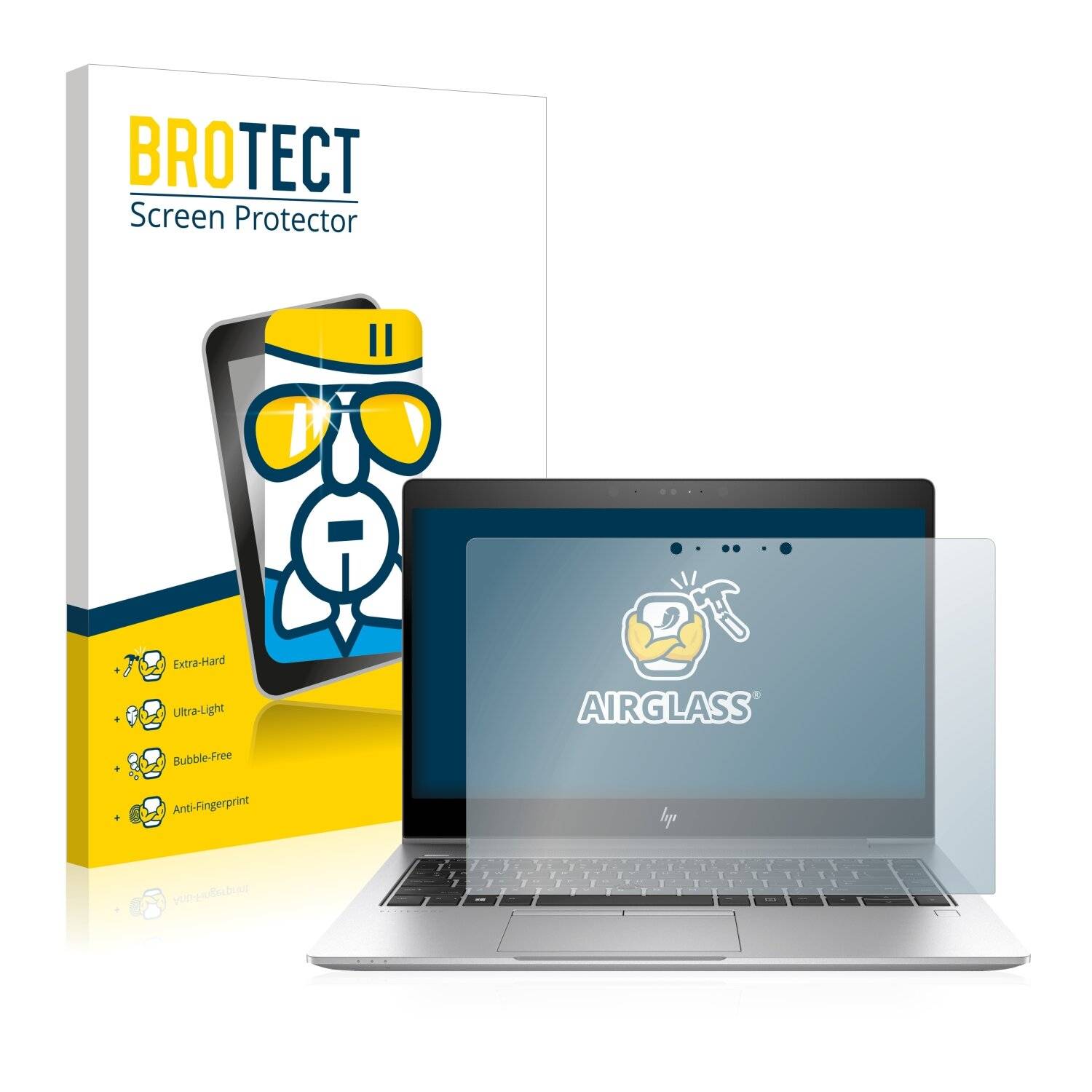 BROTECT AirGlass Schutzglas Folie für HP EliteBook 840