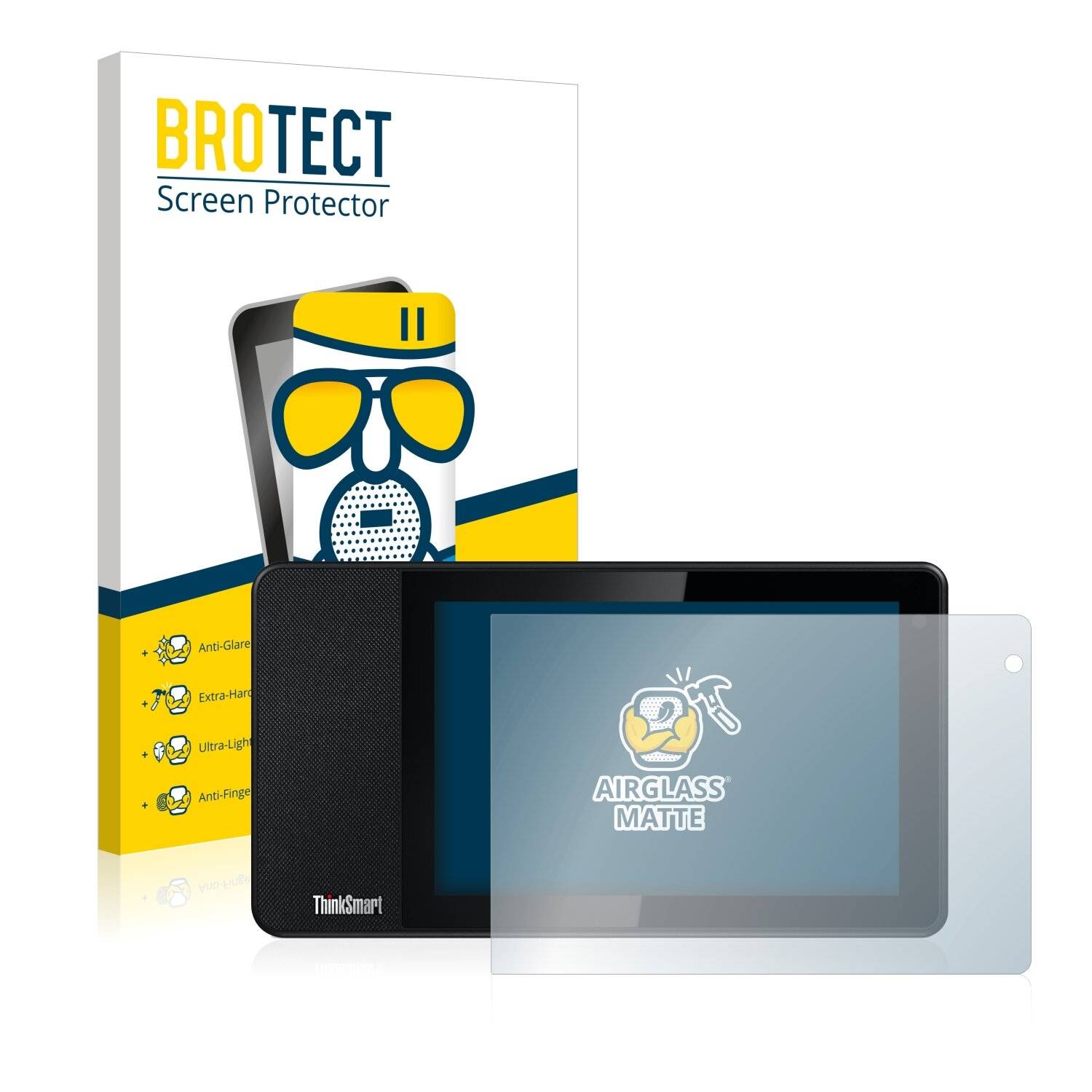 BROTECT AirGlass Matte Schutzglas Folie für Lenovo ThinkSmart