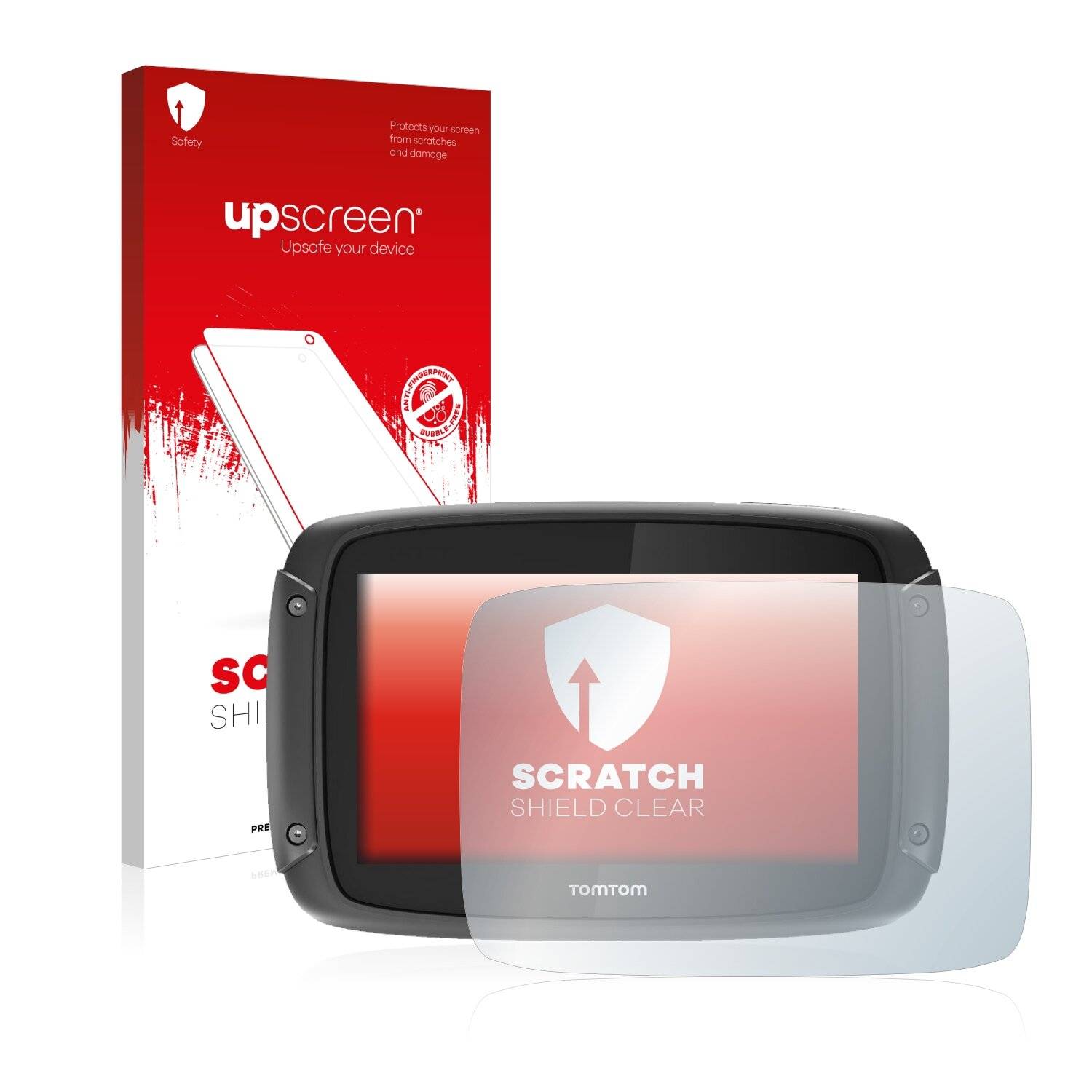 upscreen Scratch Shield Clear Premium Displayschutzfolie für TomTom Rider