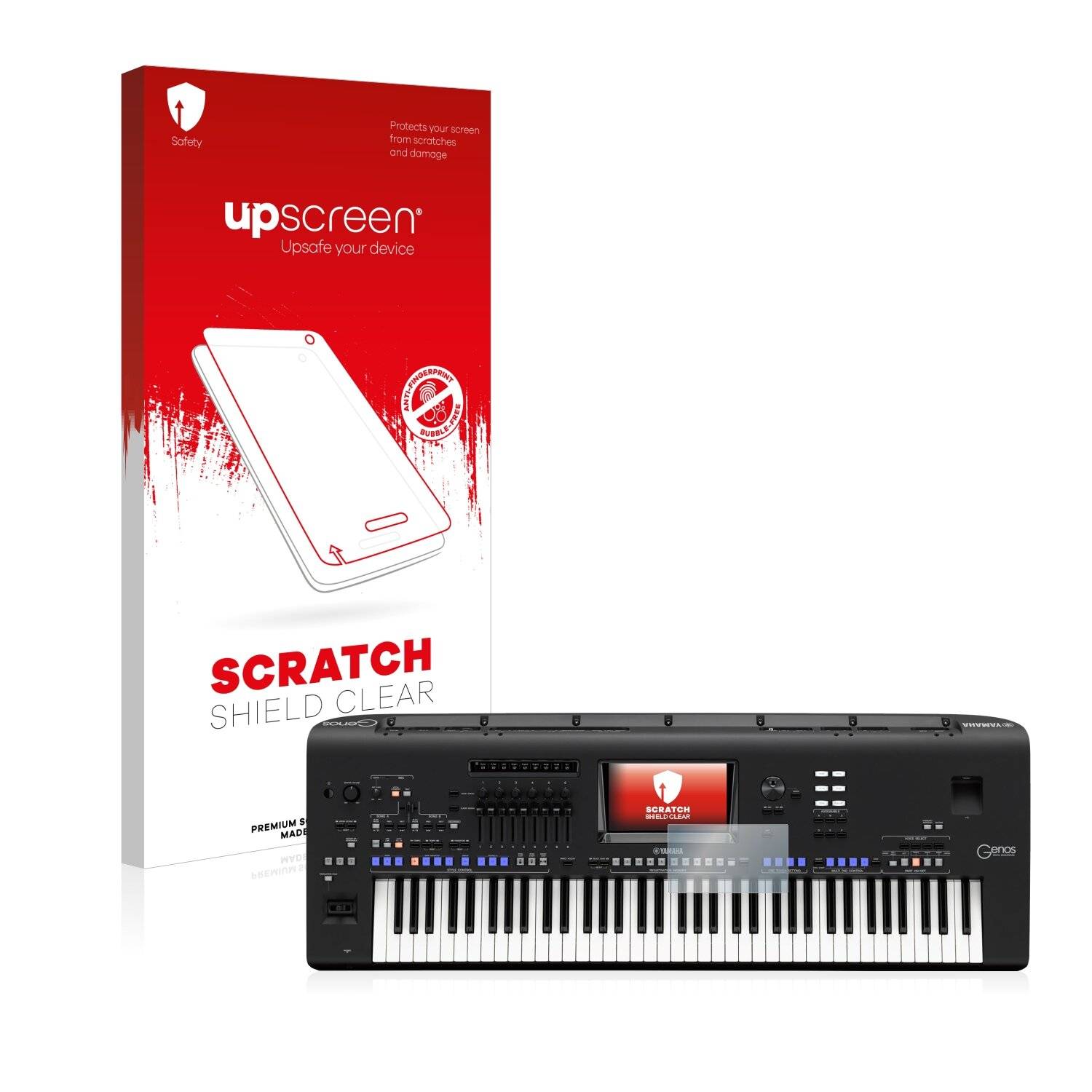 upscreen Scratch Shield Clear Premium Displayschutzfolie für Yamaha