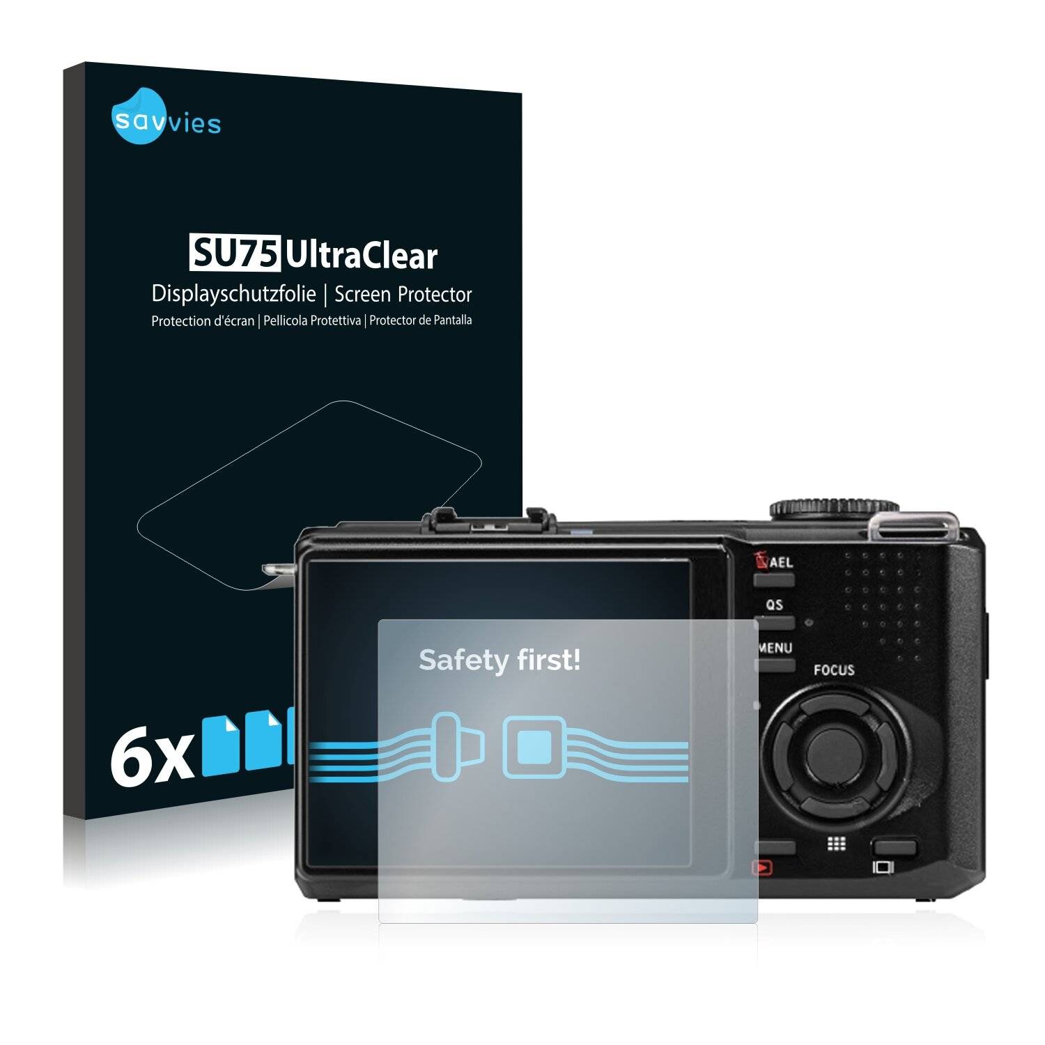 6x Savvies SU75 Displayschutzfolie für Sigma DP2