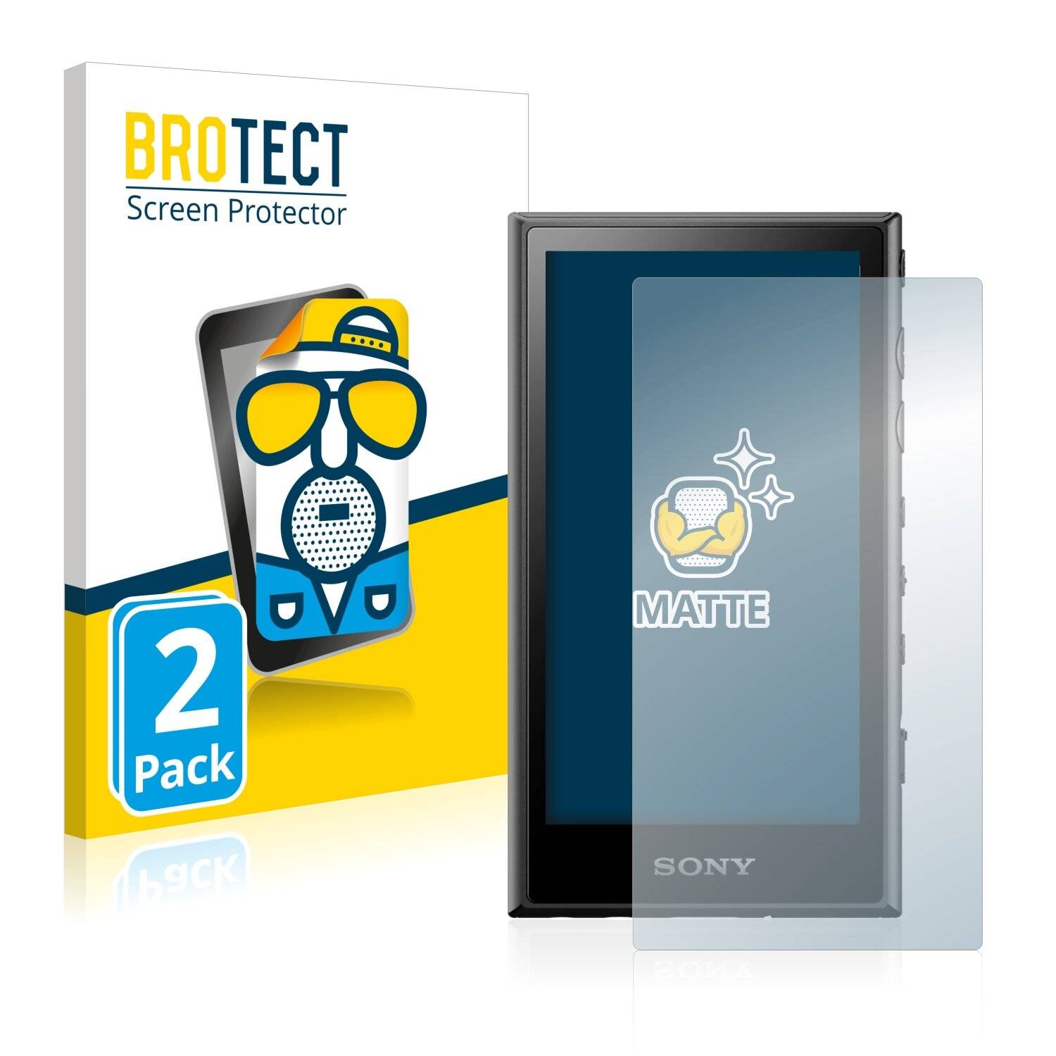 2x BROTECT Matte Displayschutzfolie für Sony Walkman A100 - Entspiegelt,
