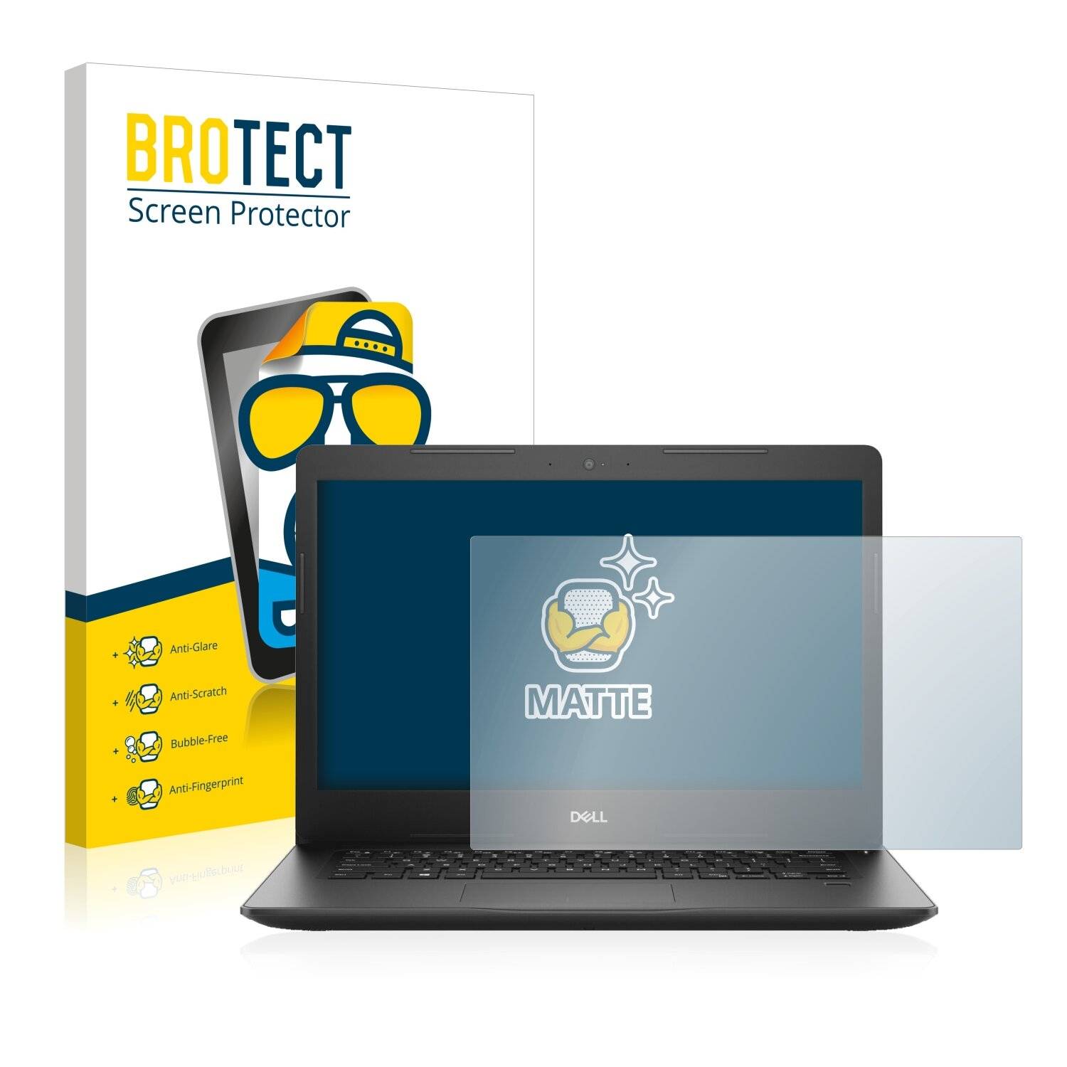 BROTECT Matte Displayschutzfolie für Dell Latitude 3490 - Entspiegelt,