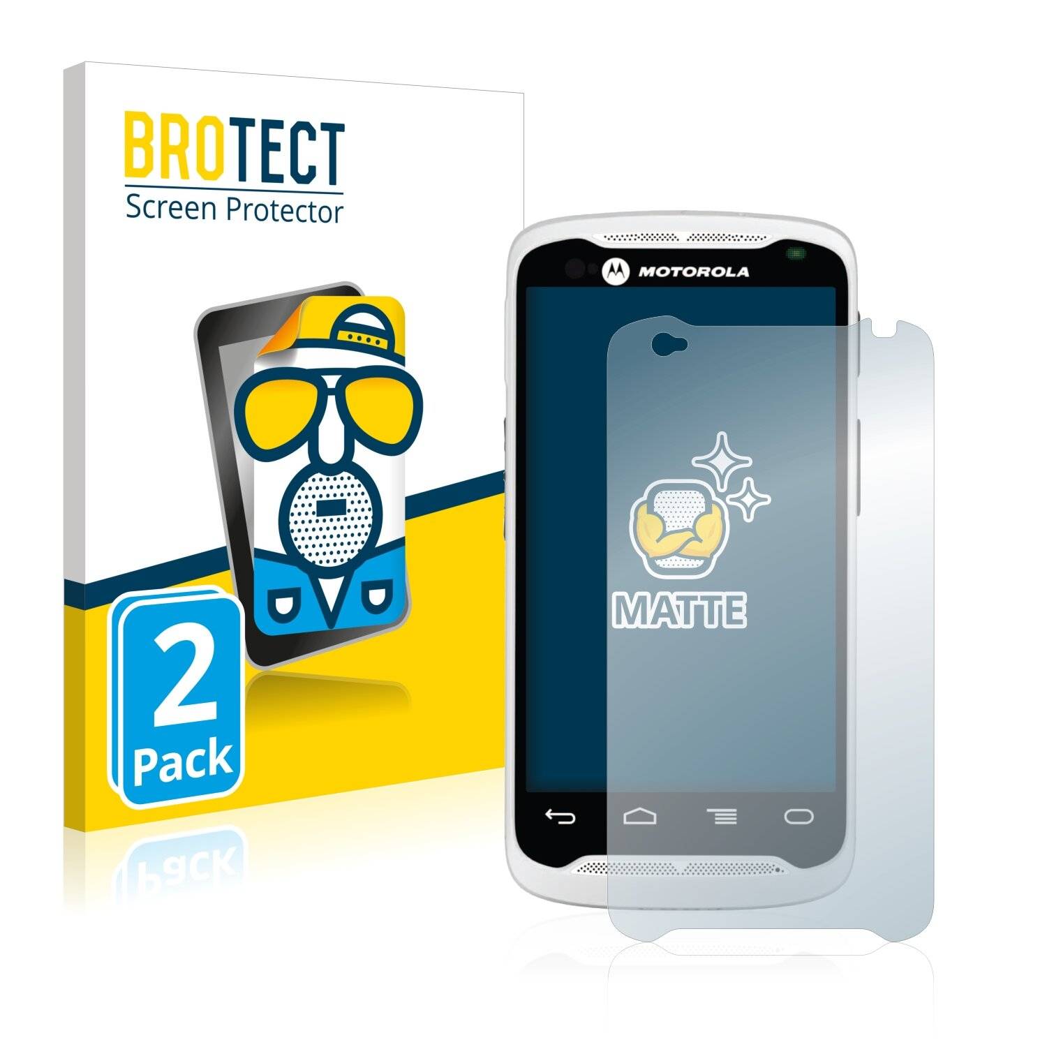 2x BROTECT Matte Displayschutzfolie für Motorola TC55 - Entspiegelt,