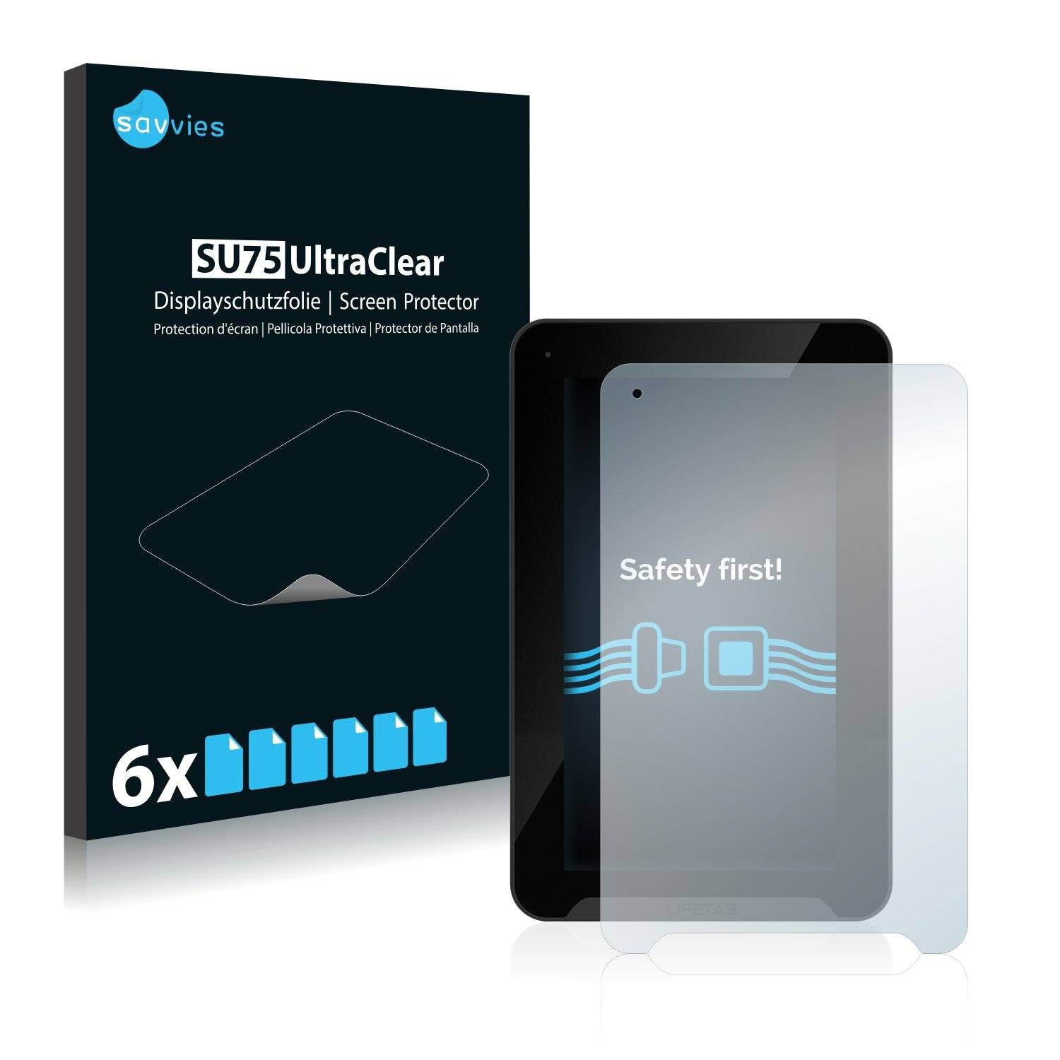 6x Savvies SU75 Displayschutzfolie für Medion Lifetab E7316