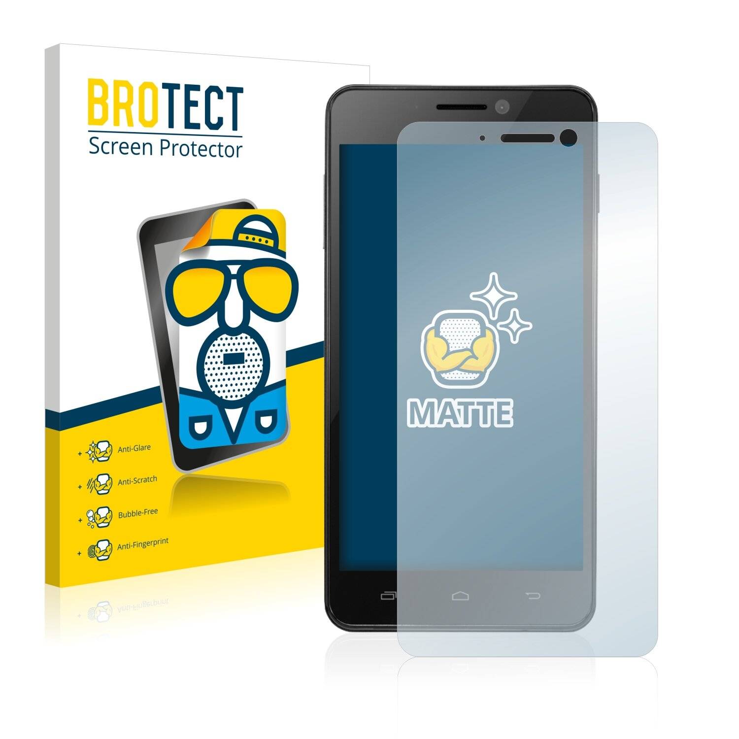 2x BROTECT Matte Displayschutzfolie für Kazam Trooper 450L - Entspiegelt,