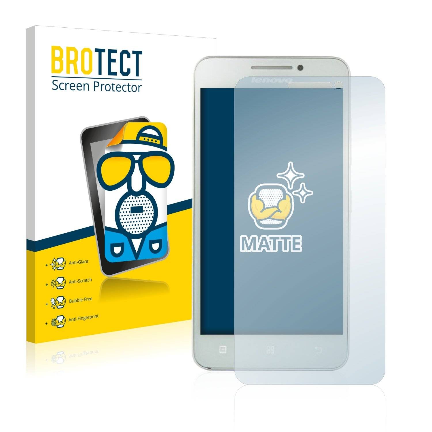 2x BROTECT Matte Displayschutzfolie für Lenovo A3600 - Entspiegelt,