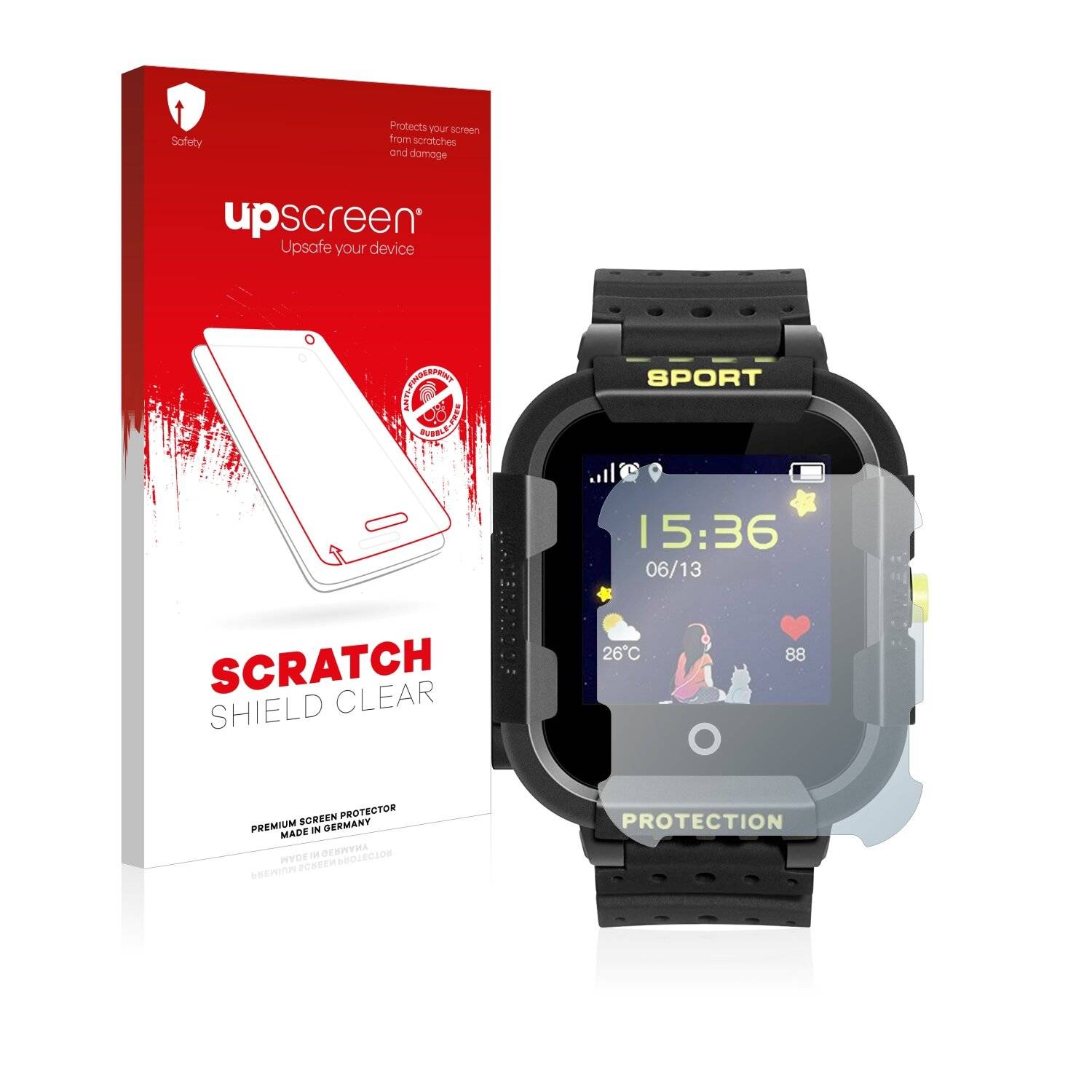 upscreen Scratch Shield Clear Premium Displayschutzfolie für JBC Kleiner