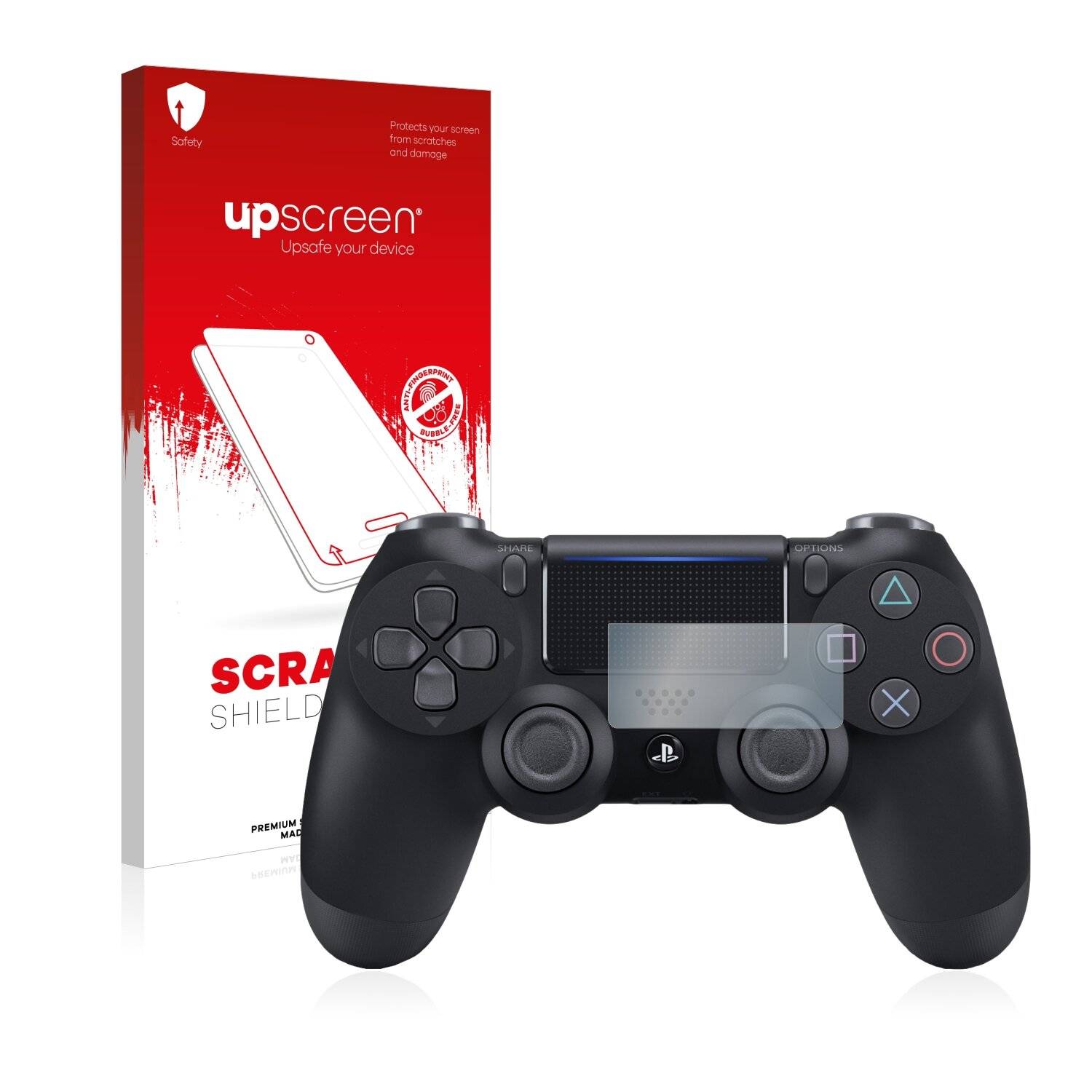 upscreen Scratch Shield Clear Premium Displayschutzfolie für Sony PS4 DualShock 4 Controller