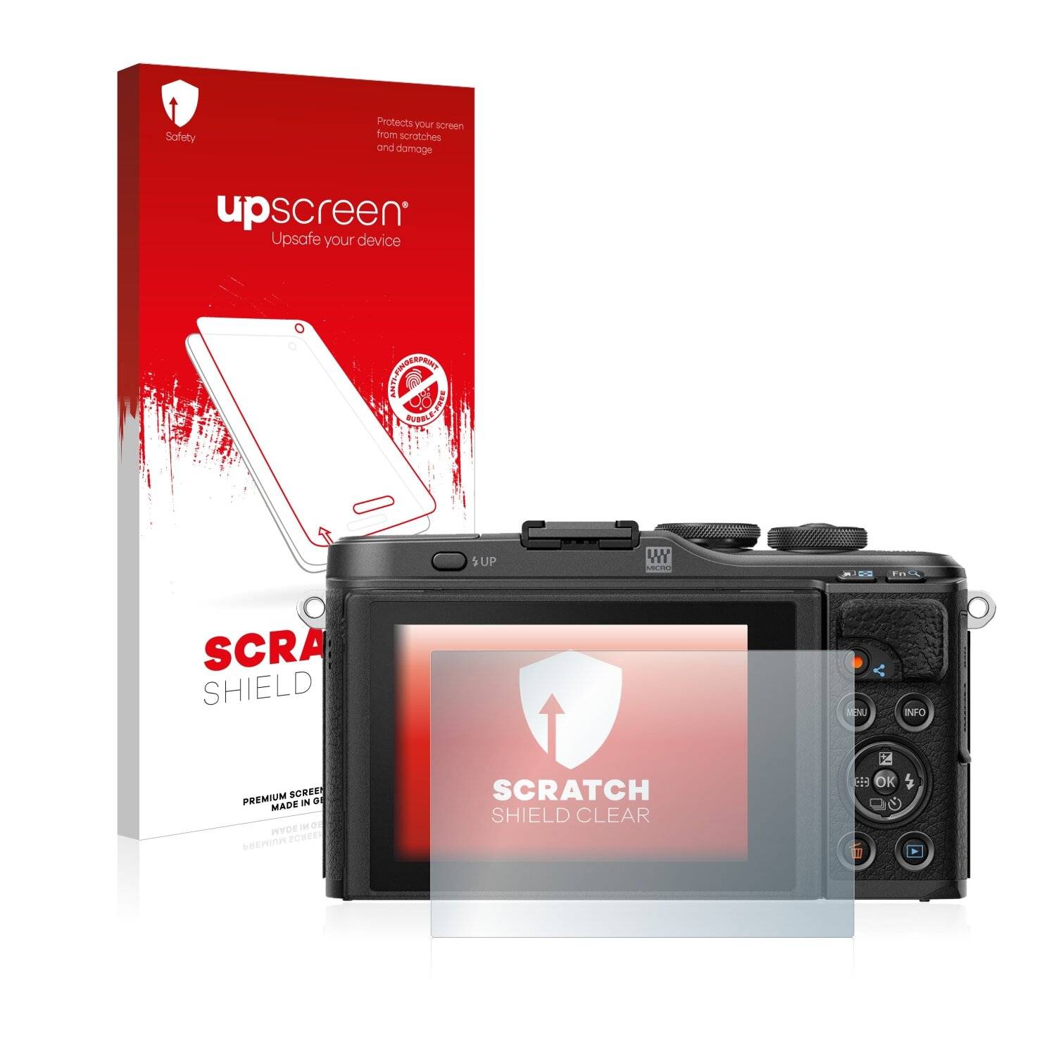 upscreen Scratch Shield Clear Premium Displayschutzfolie für Olympus PEN