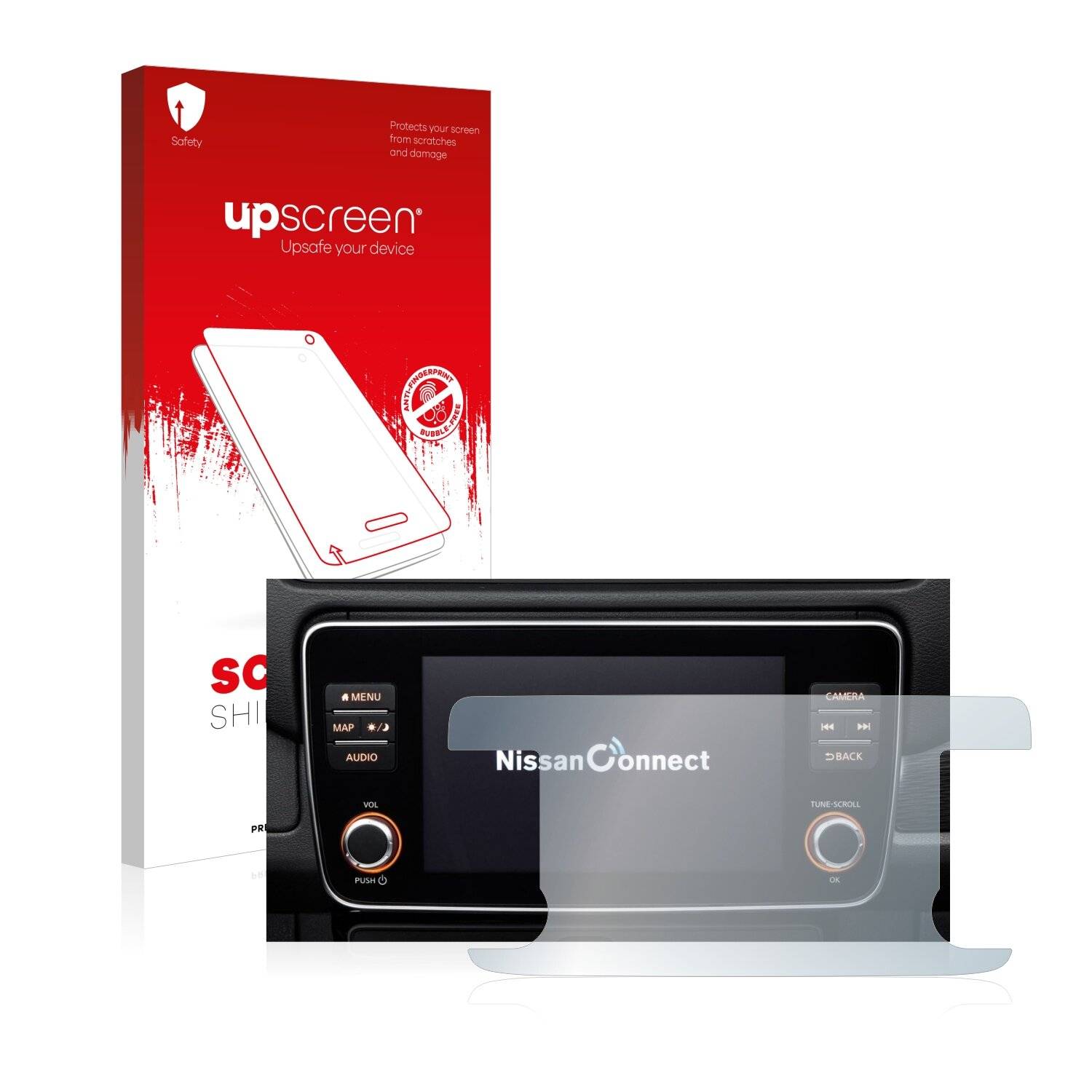 upscreen Scratch Shield Clear Premium Displayschutzfolie für Nissan Leaf E Plus Infotainment