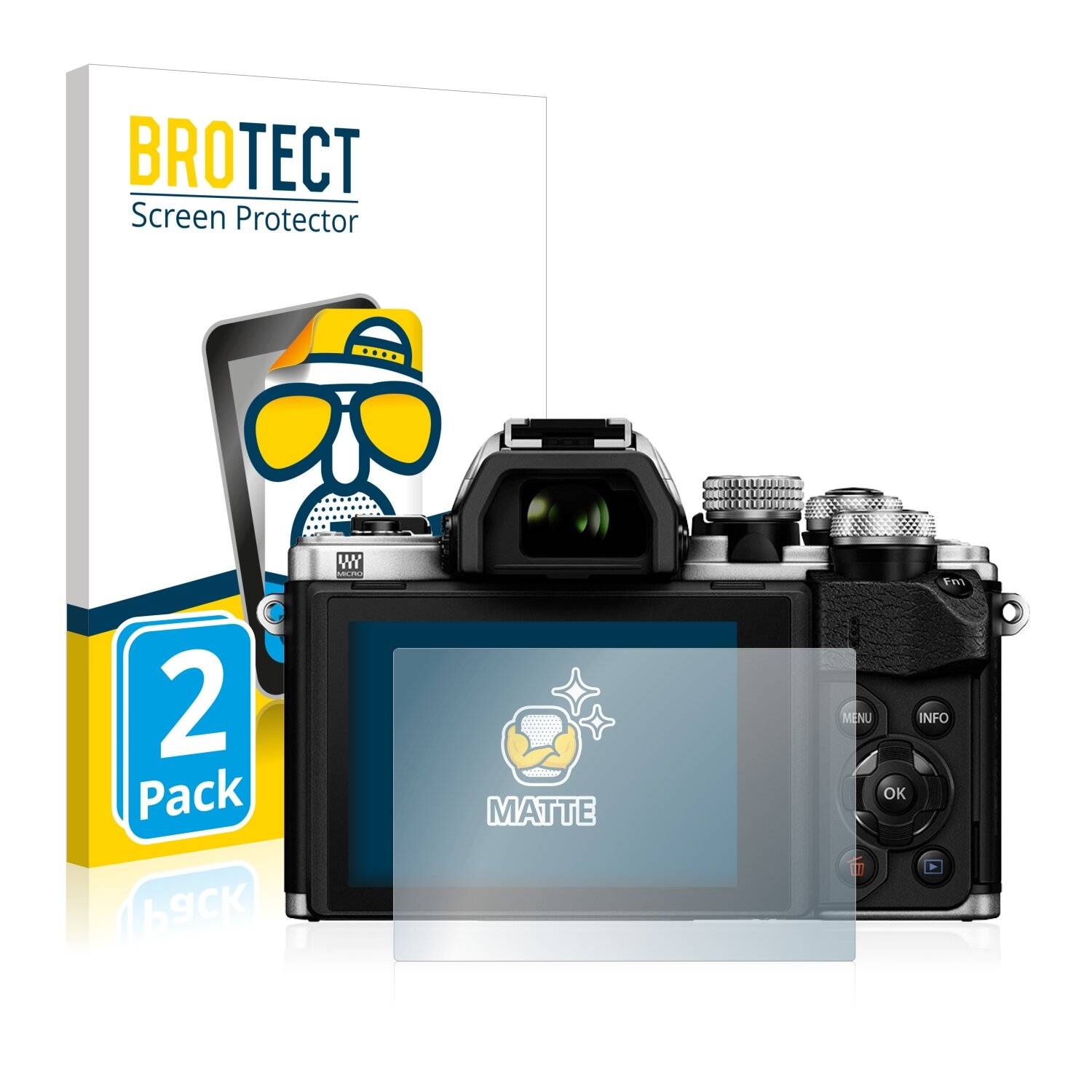 2x BROTECT Matte Displayschutzfolie für Olympus OM-D E-M10 Mark II - Entspiegelt,