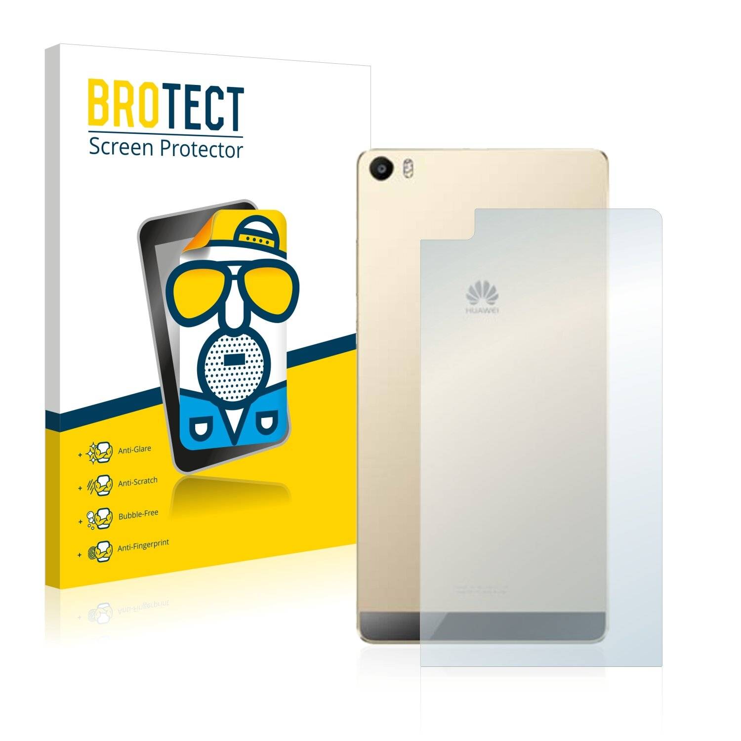 2x BROTECT Matte Displayschutzfolie für Huawei P8 Max (Rückseite) - Entspiegelt,