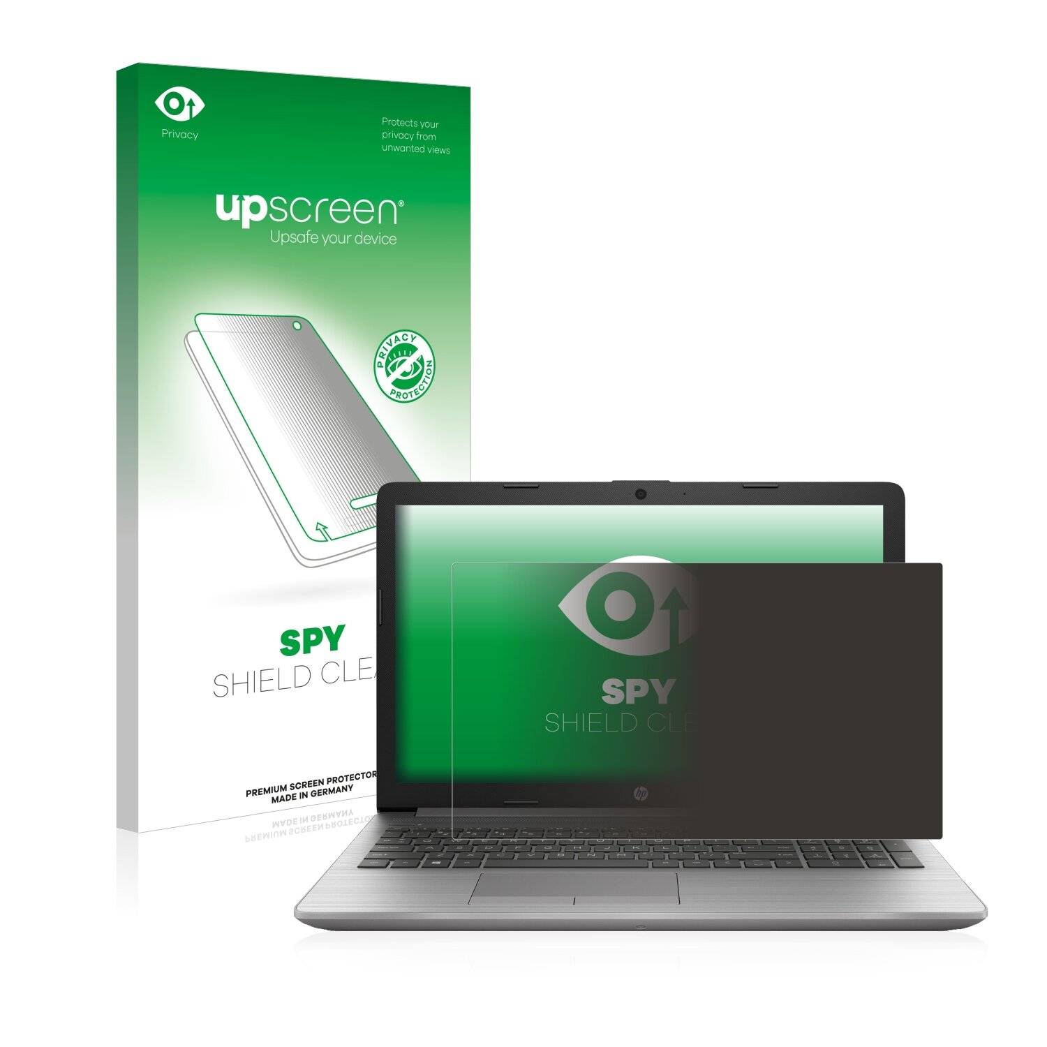 upscreen Spy Shield Clear Premium Blickschutzfolie für HP 250