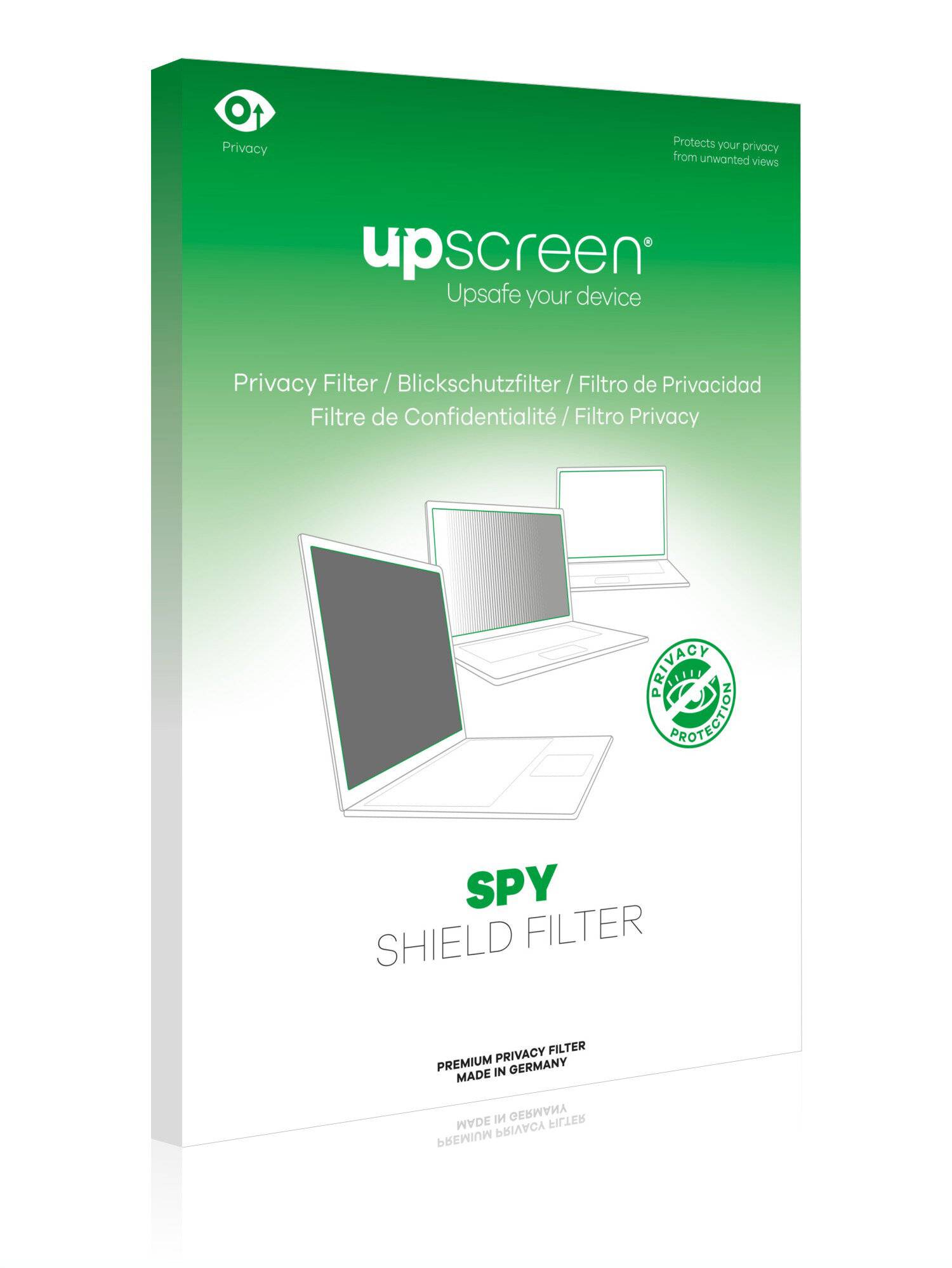 upscreen Spy Shield Filter Premium Blickschutzfilter für Flachbildschirme mit 17 Zoll