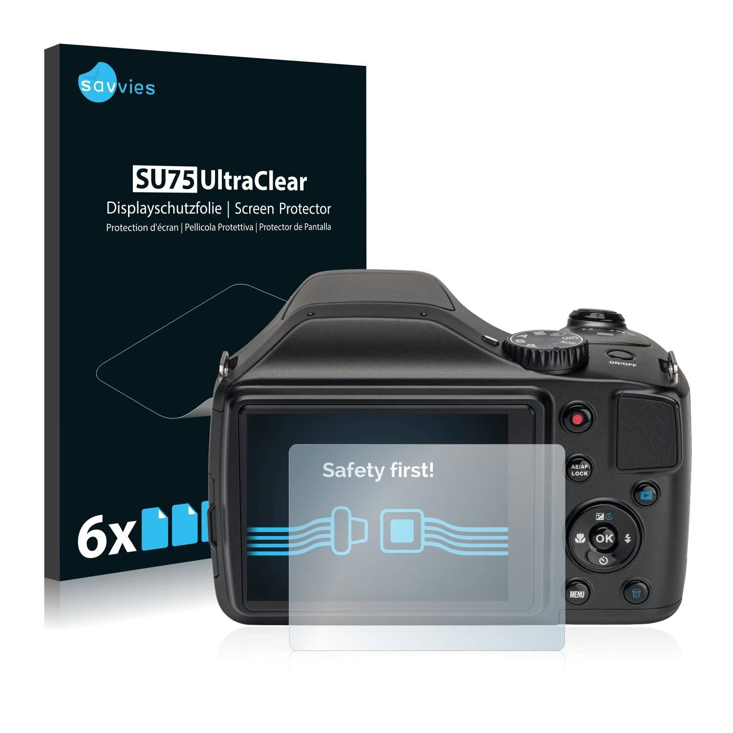 6x Savvies SU75 Displayschutzfolie für Medion Life X44022 (MD