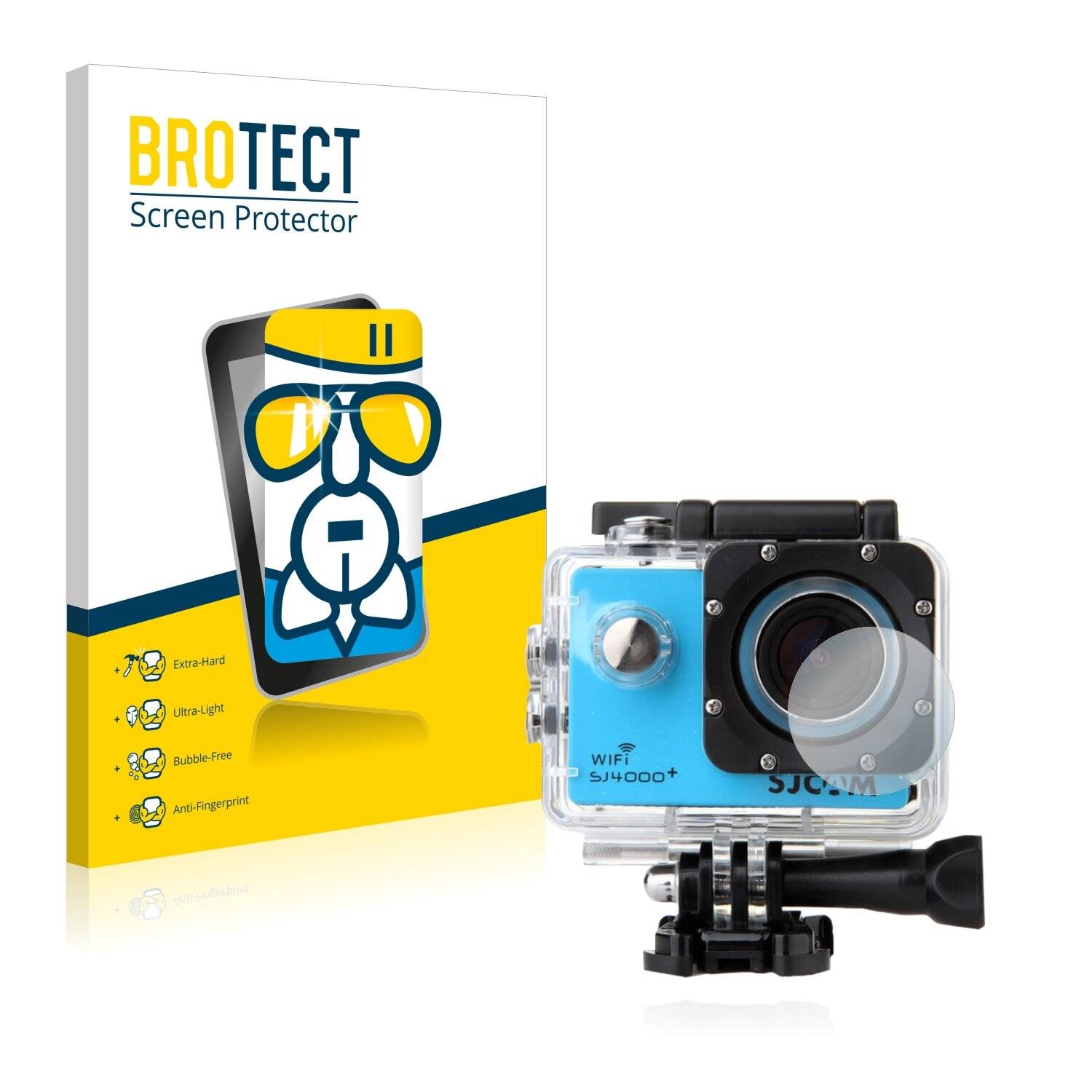 BROTECT AirGlass Schutzglas Folie für SJCAM SJ4000+ Action Cam Linse