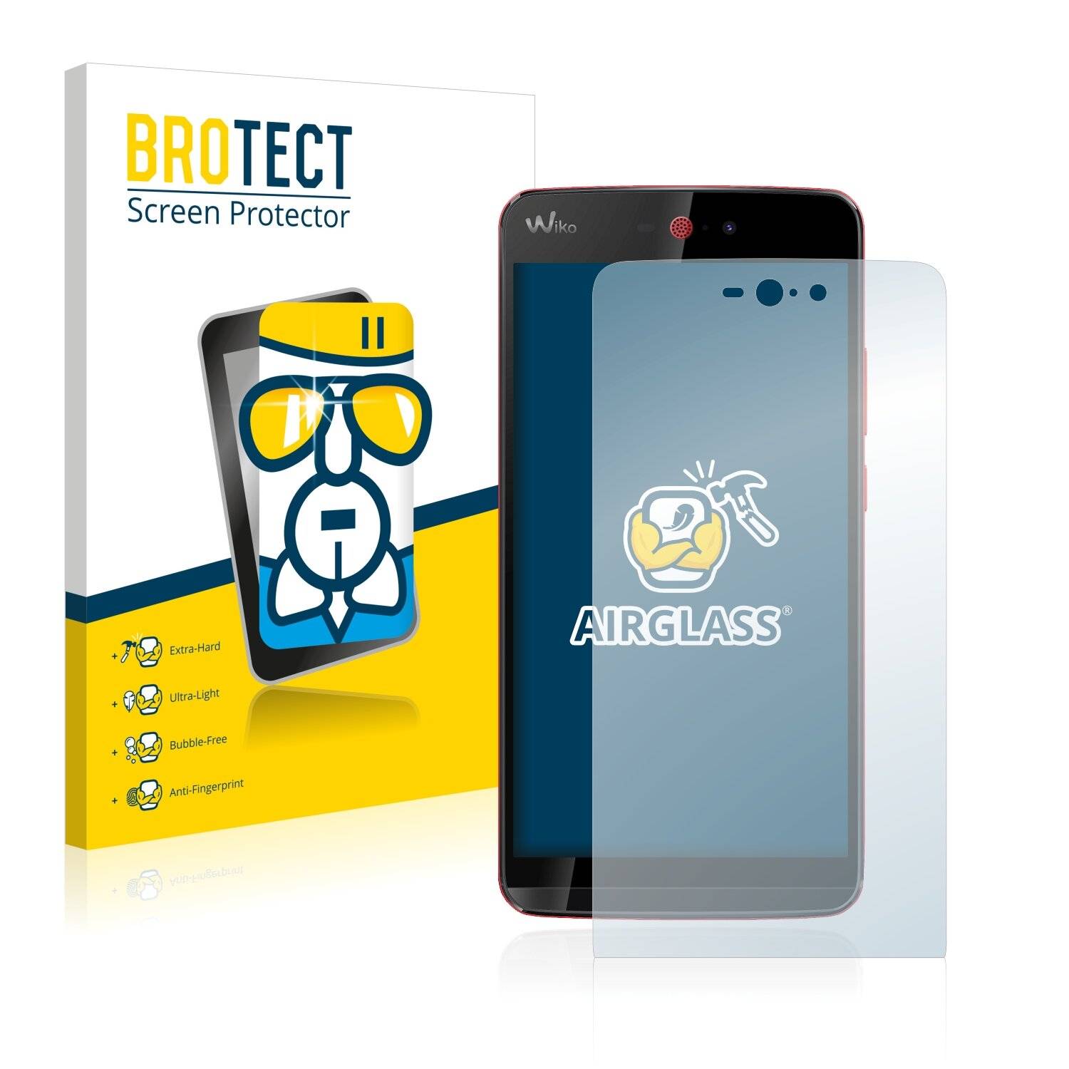 BROTECT AirGlass Schutzglas Folie für Wiko Rainbow Jam