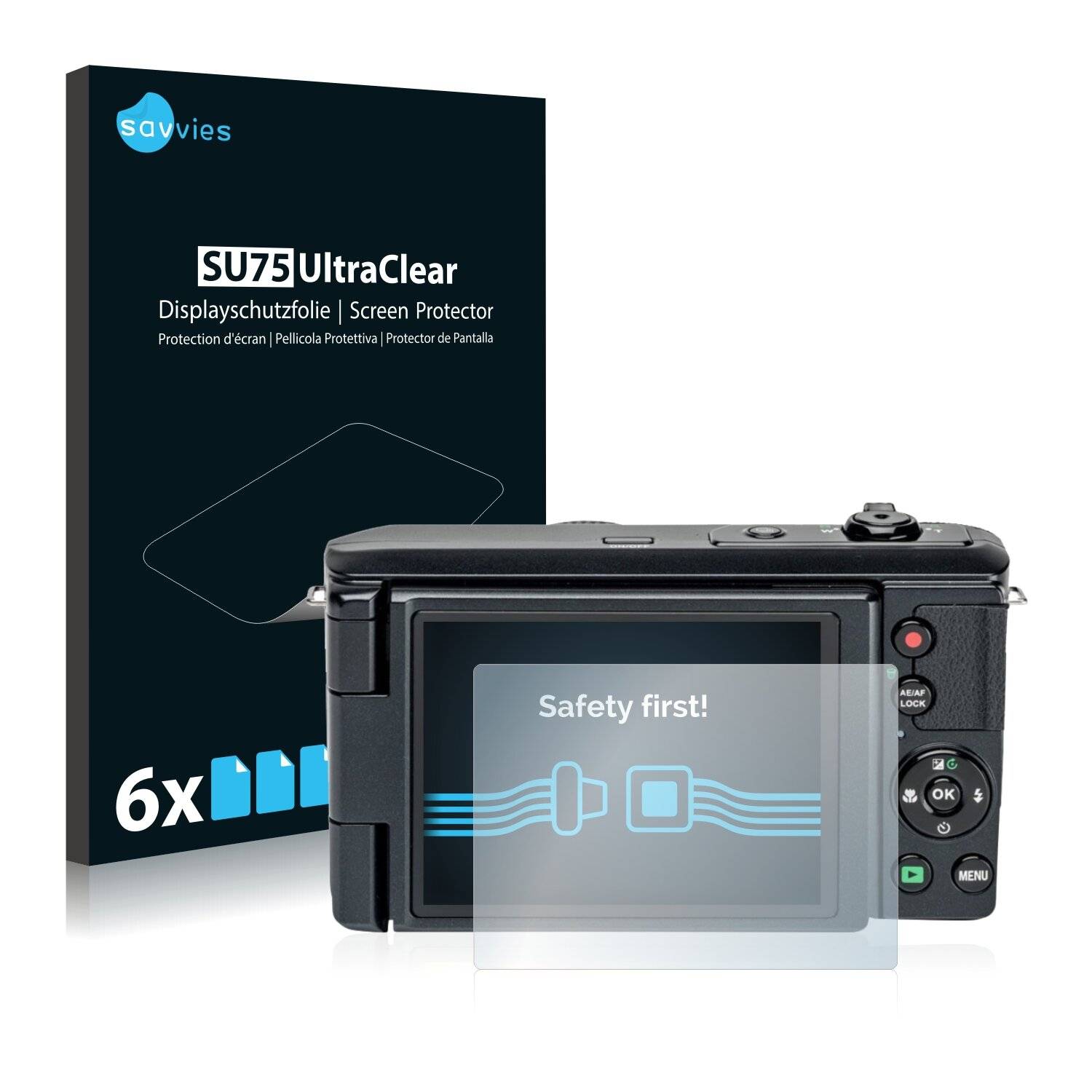 6x Savvies SU75 Displayschutzfolie für Medion Life X44038 (MD
