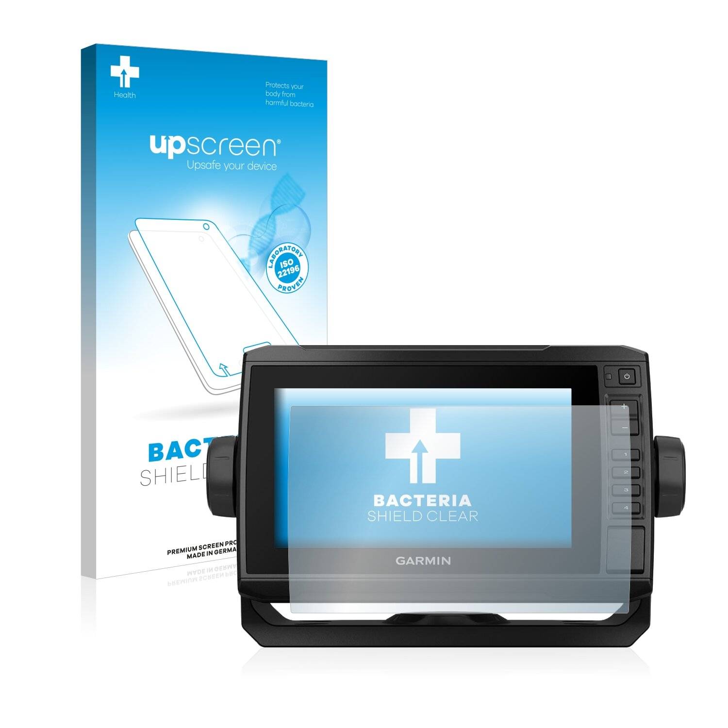 upscreen Bacteria Shield Clear Premium Antibakterielle Displayschutzfolie für Garmin echoMAP