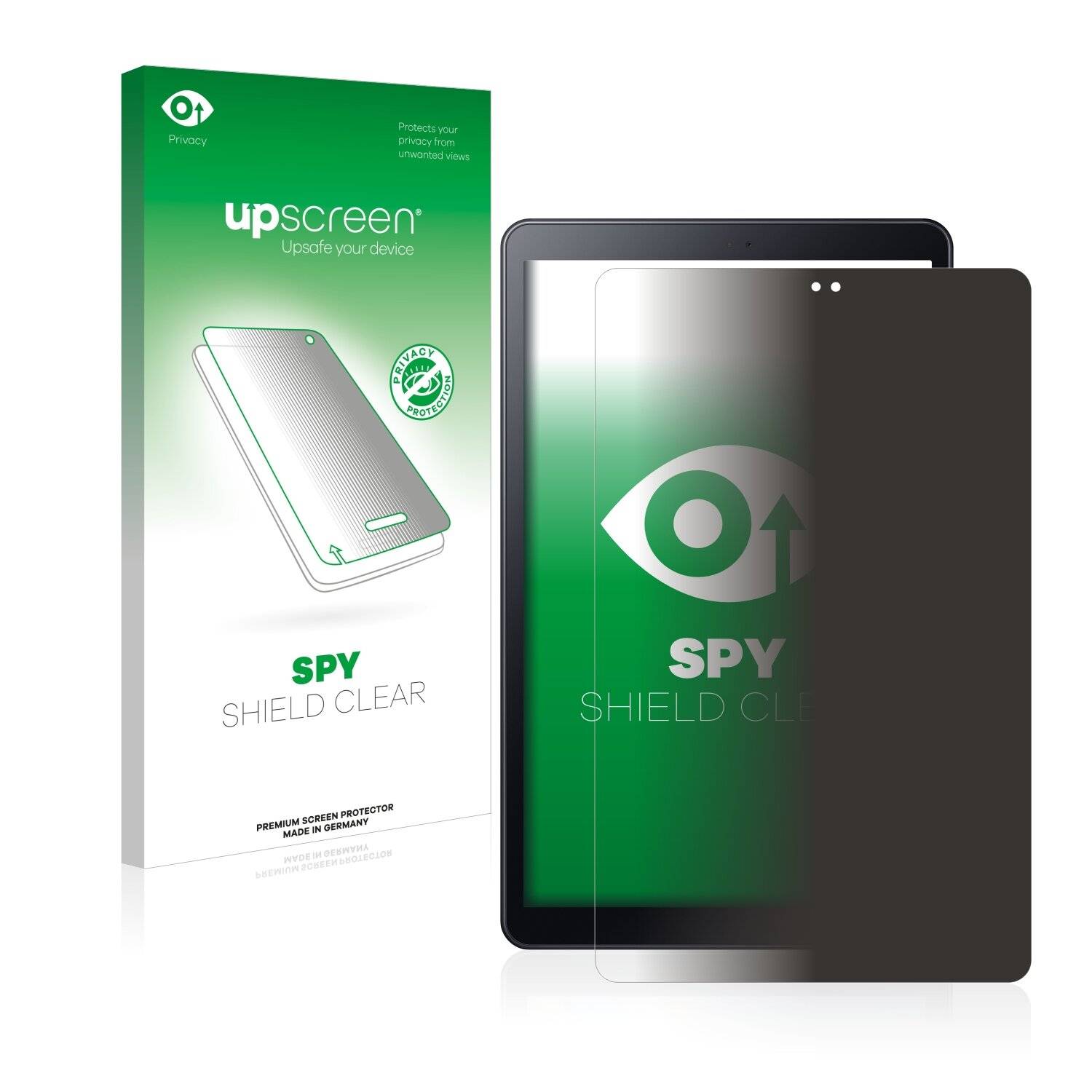 upscreen Spy Shield Clear Premium Blickschutzfolie für Samsung Galaxy Tab A 10.5
