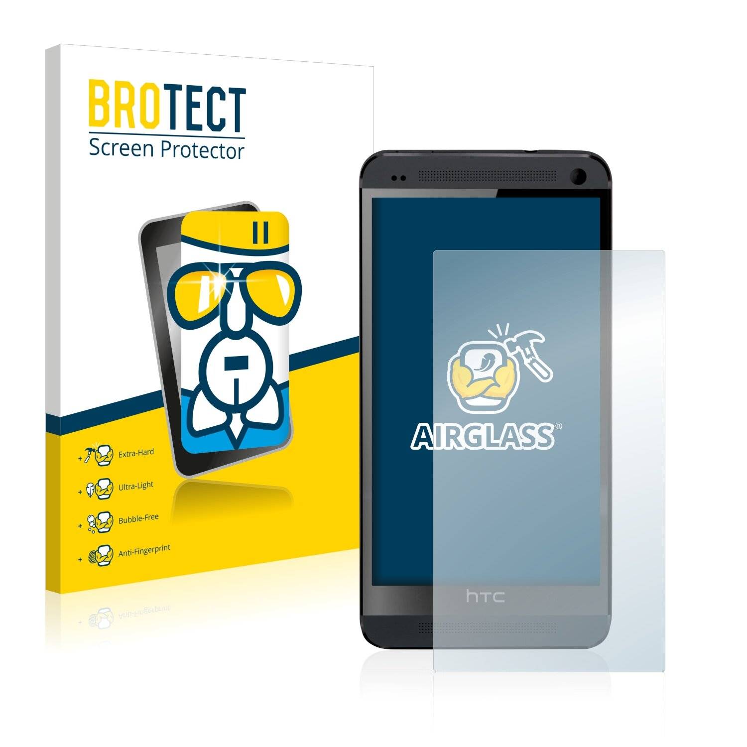 BROTECT AirGlass Schutzglas Folie für HTC One