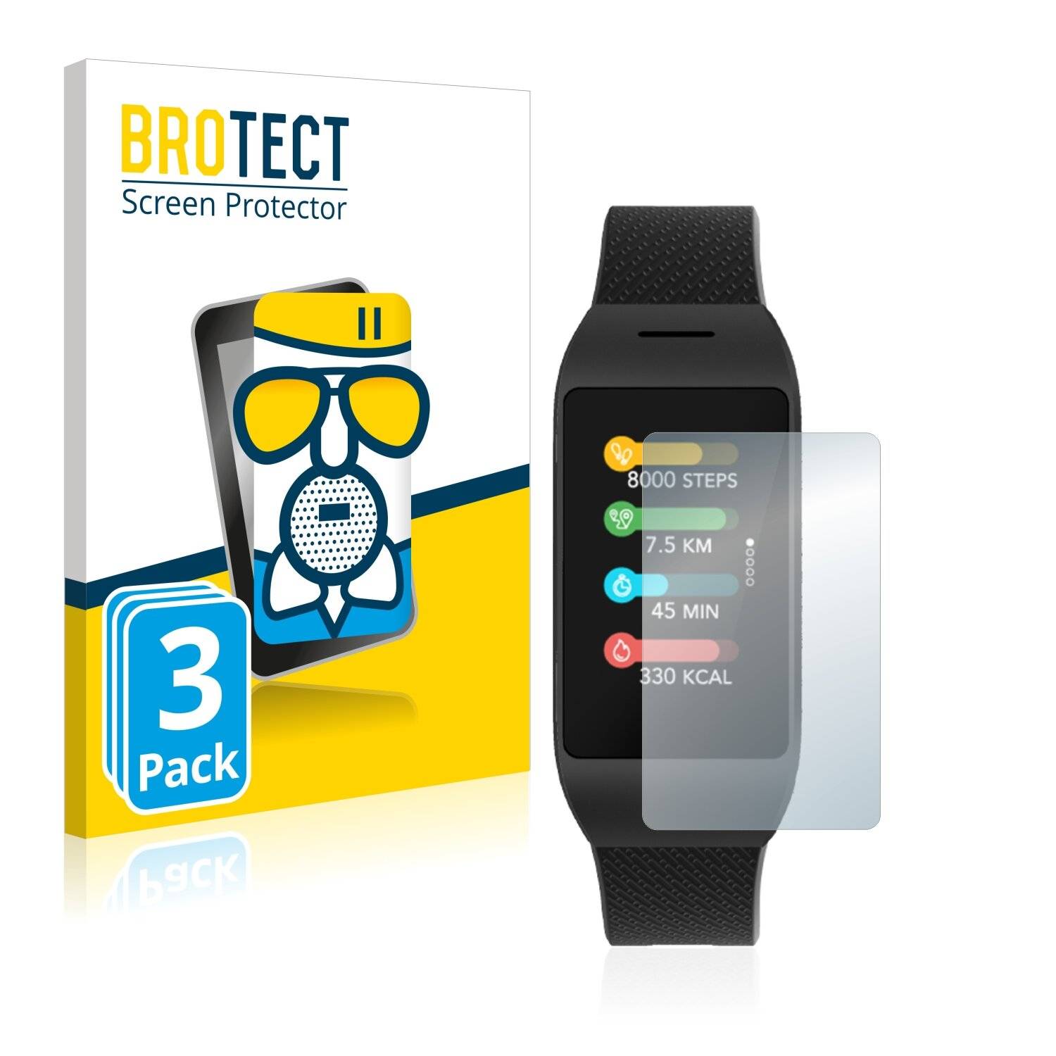 3x BROTECT AirGlass Matte Schutzglas Folie für MyKronoz