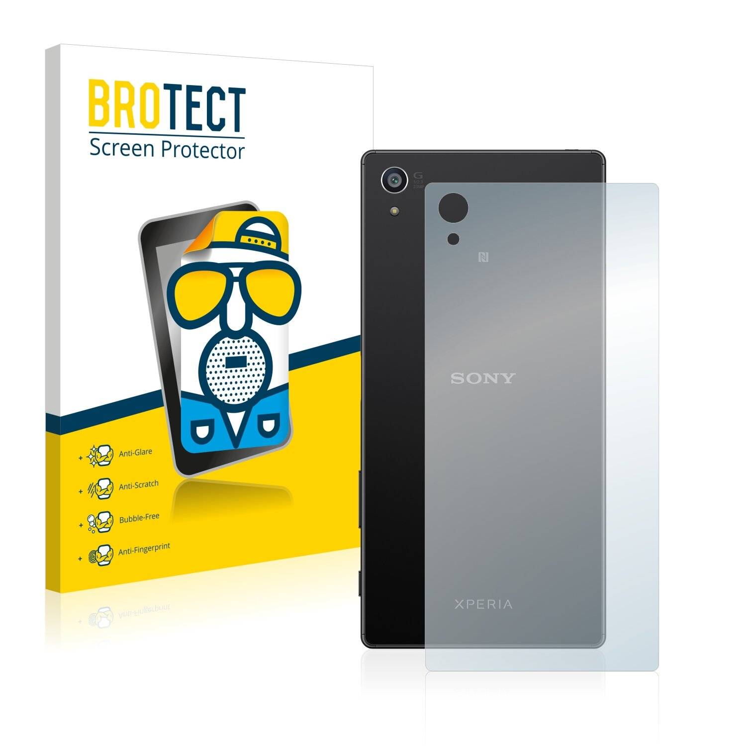 2x BROTECT Matte Displayschutzfolie für Sony Xperia Z5 Premium (Rückseite) - Entspiegelt,