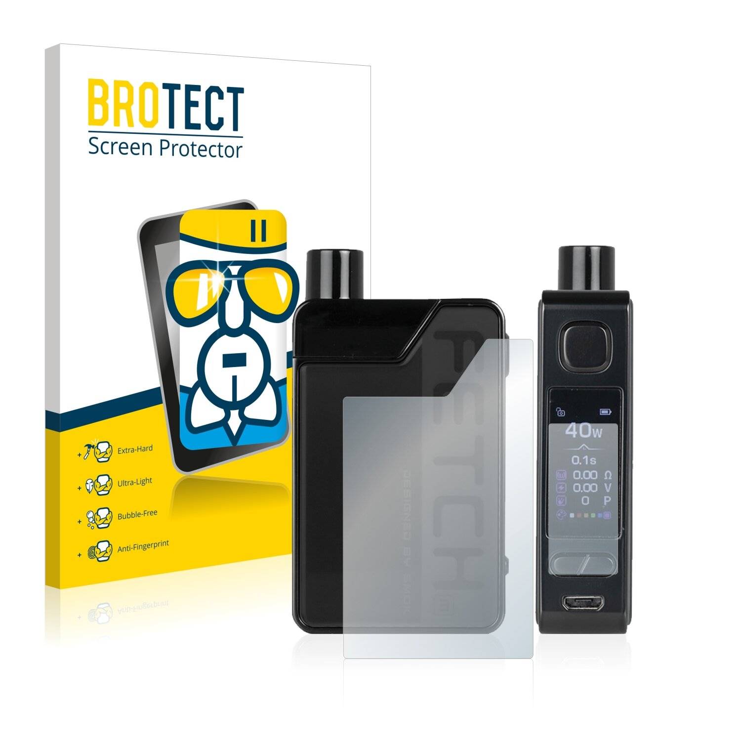 BROTECT AirGlass Schutzglas Folie für Smok Fetch Mini