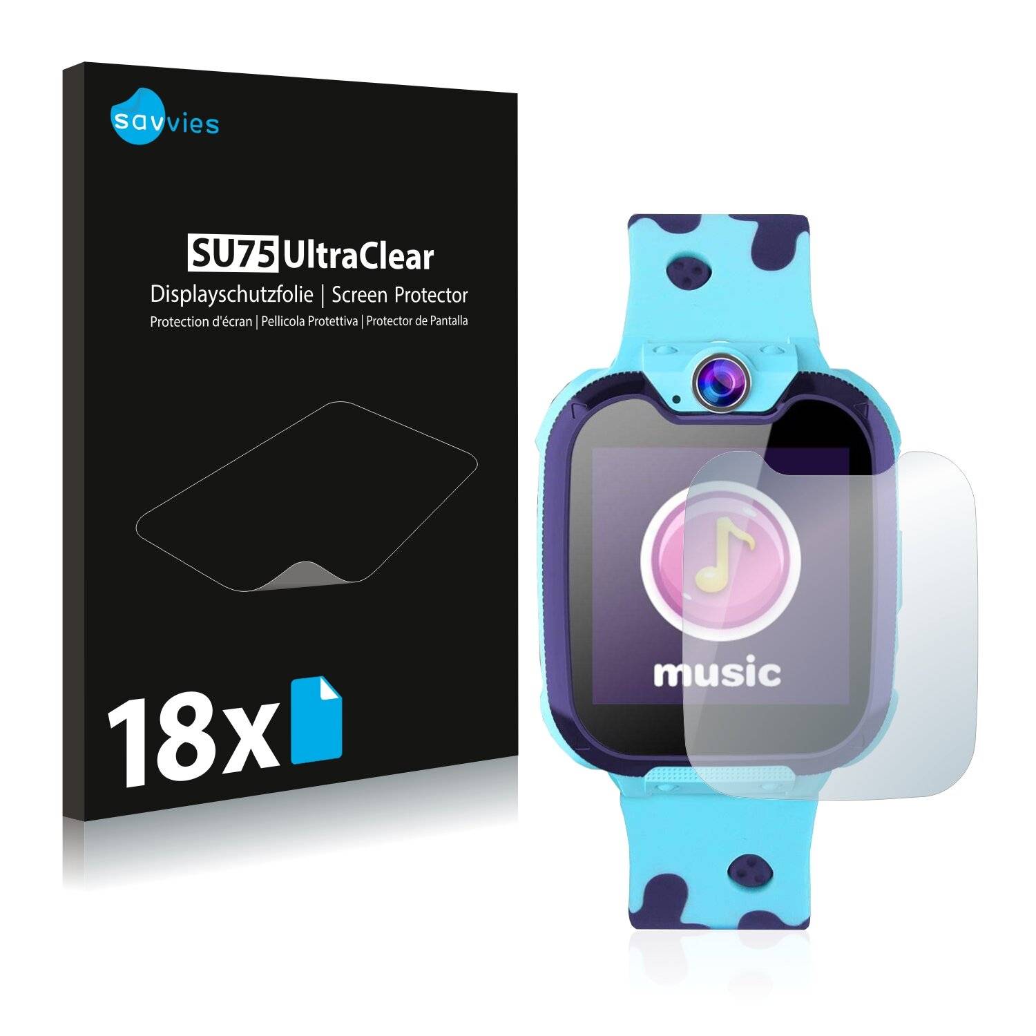 18x Savvies SU75 Displayschutzfolie für Jaybest