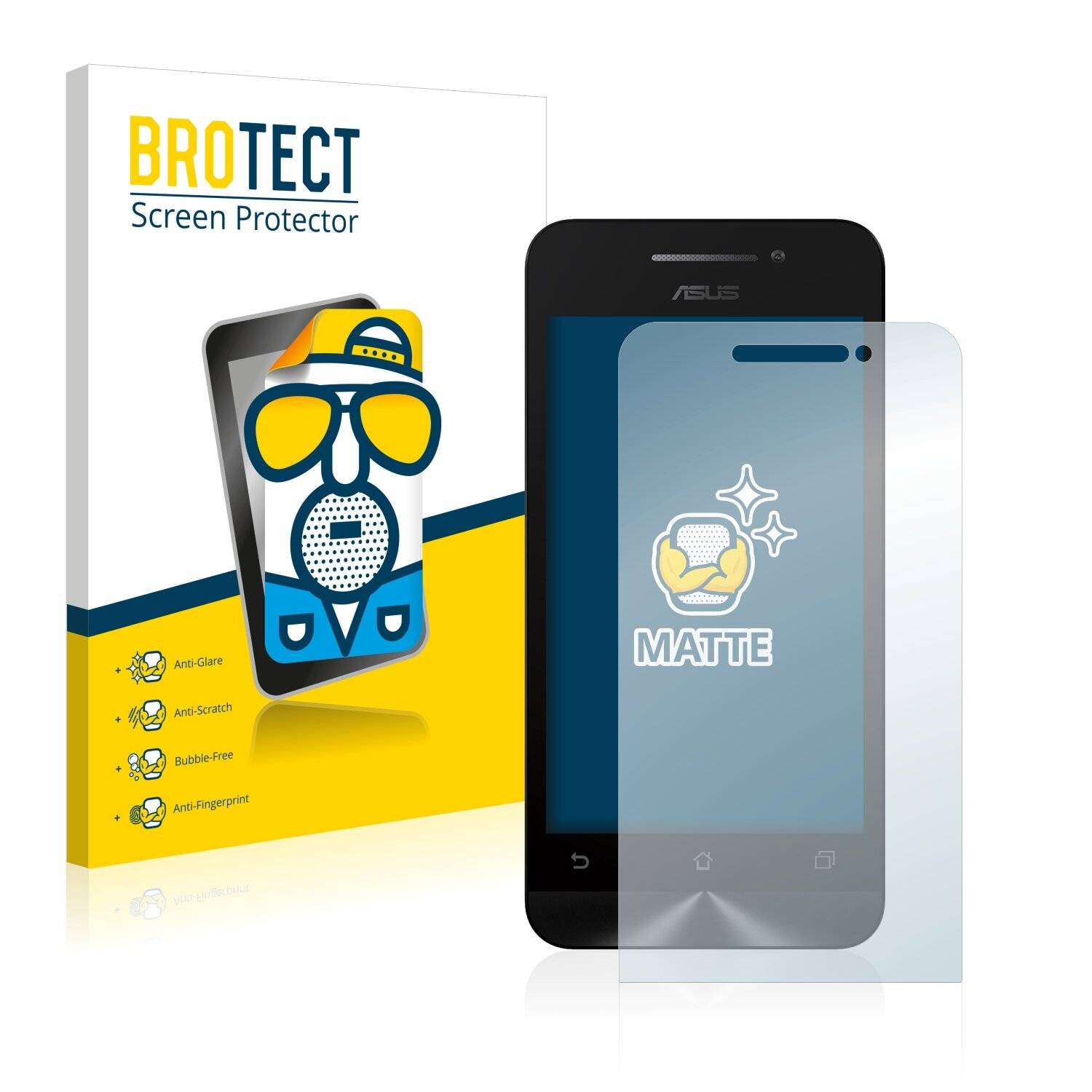 2x BROTECT Matte Displayschutzfolie für Asus ZenFone 4 A400CG - Entspiegelt,