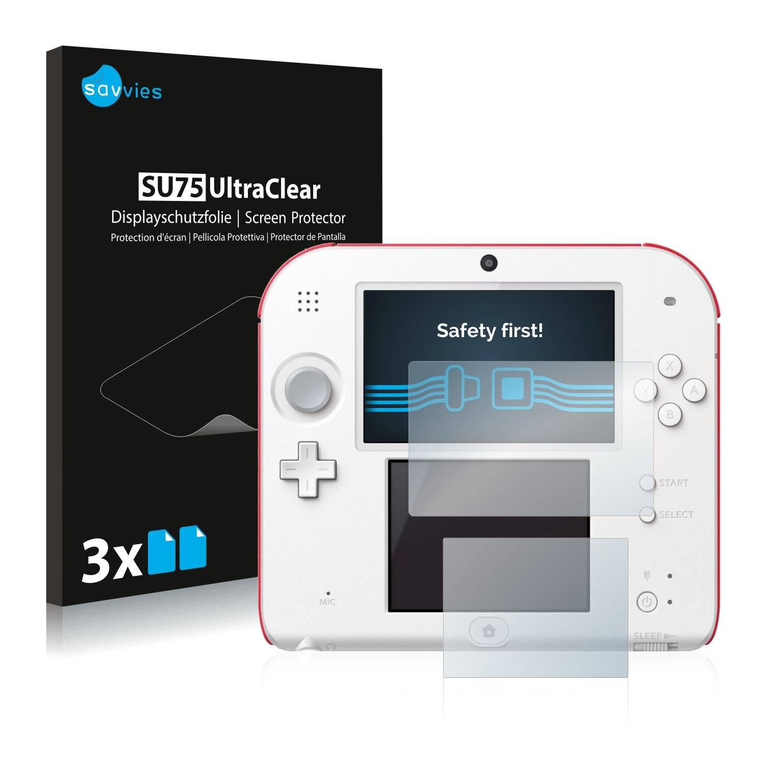 6x Savvies SU75 Displayschutzfolie für Nintendo